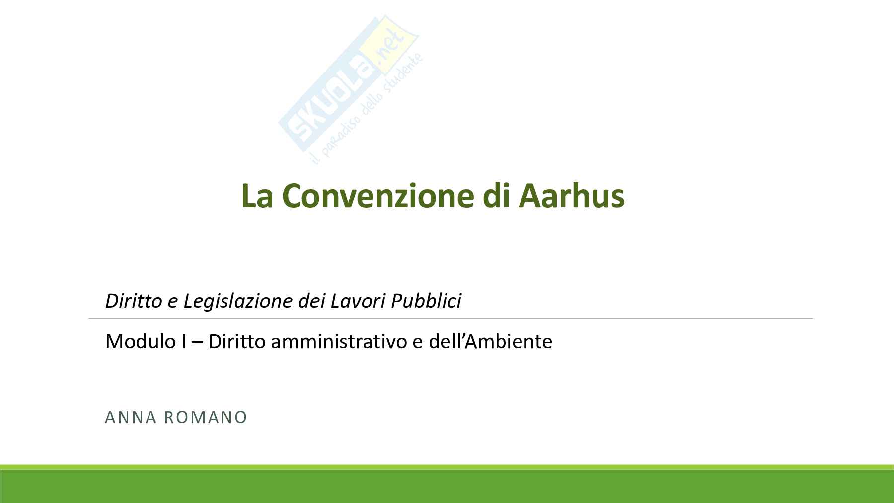 Convenzione di Aarhus 2025 Pag. 1