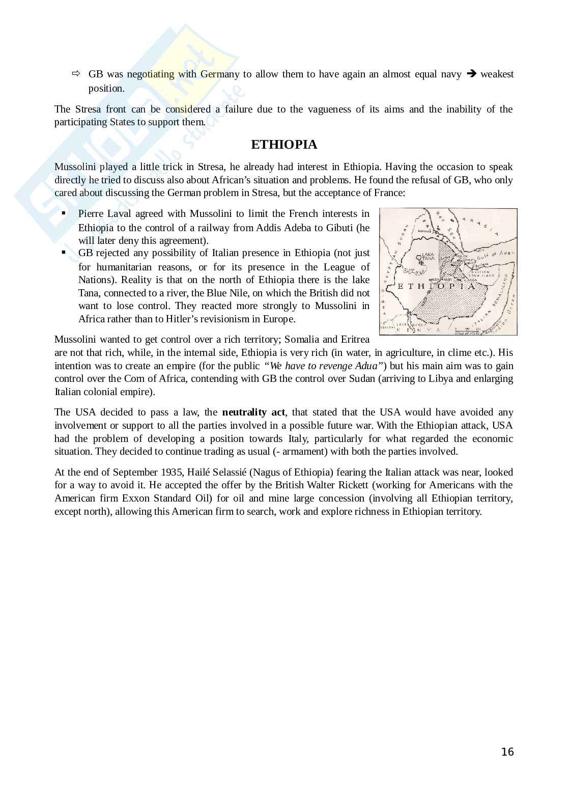 Storia delle relazioni internazionali Pag. 16