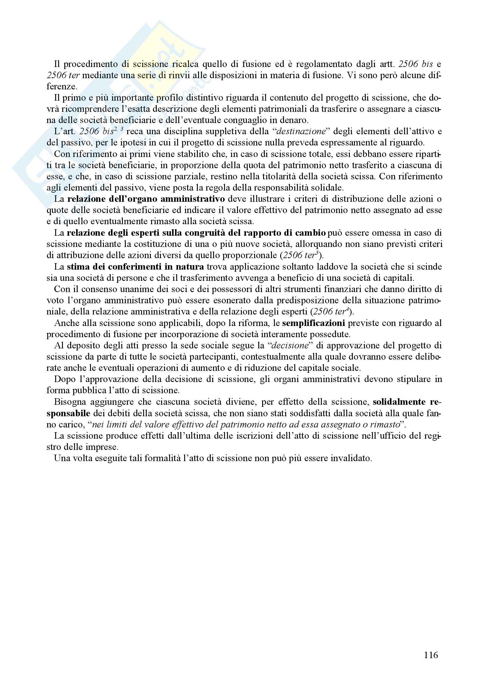 Diritto commerciale - il diritto delle società Pag. 116