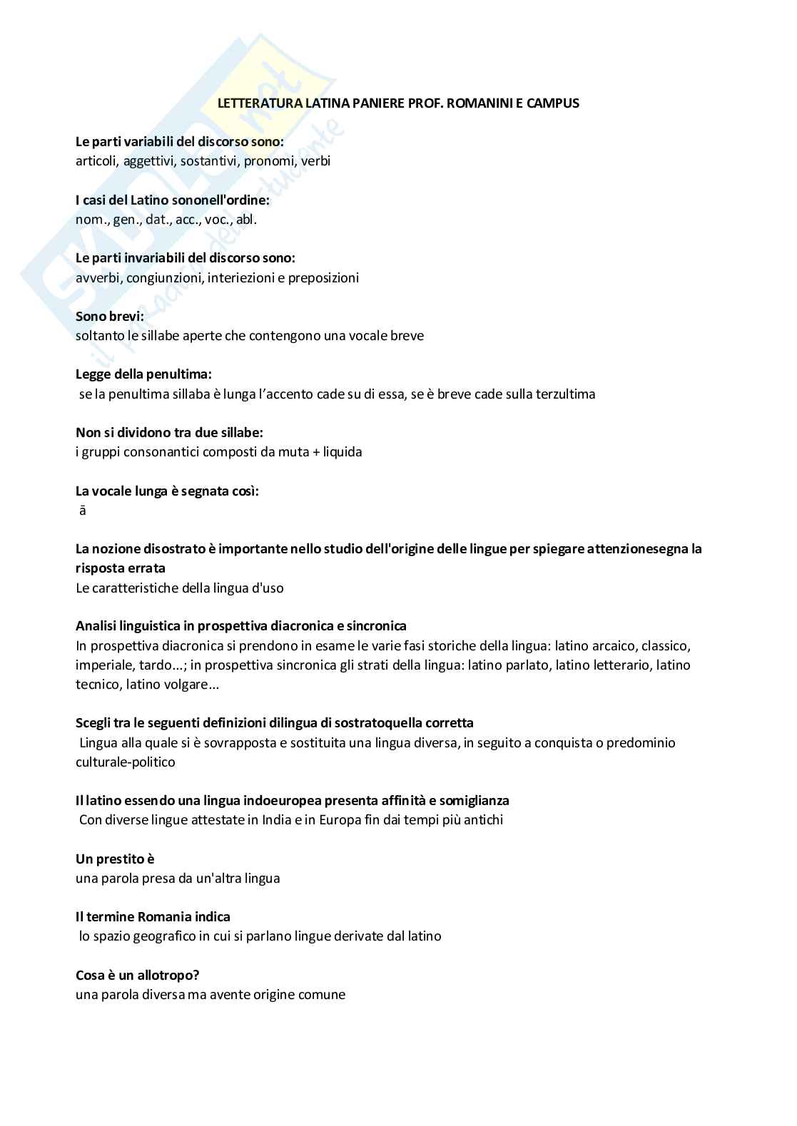 Letteratura latina 1 Pag. 2