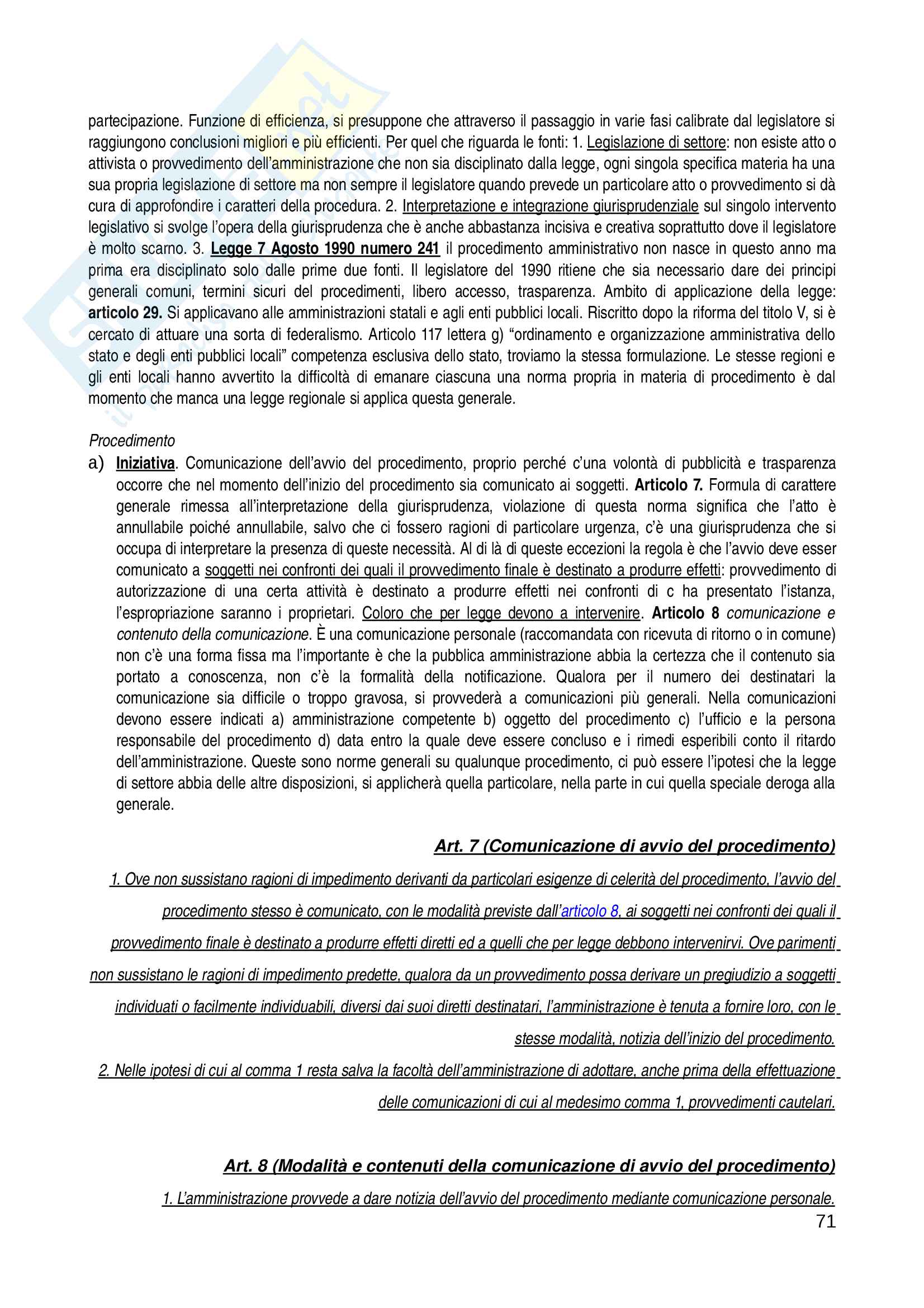 Appunti - diritto amministrativo Pag. 71
