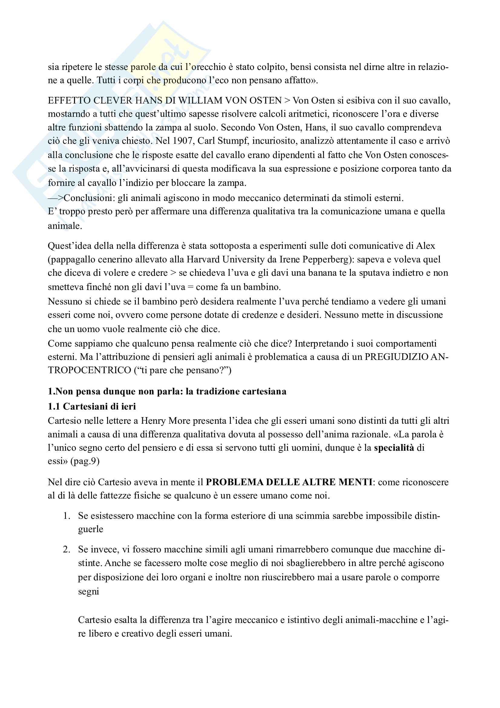 Riassunto esame Filosofia del linguaggio 2, prof. Ferretti, libro consigliato Dalla comunicazione al linguaggio Pag. 2