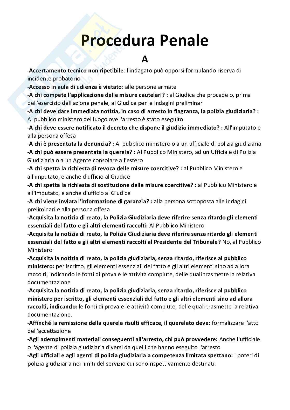 Paniere nuovo (2026) di Diritto procedura penale  Pag. 2