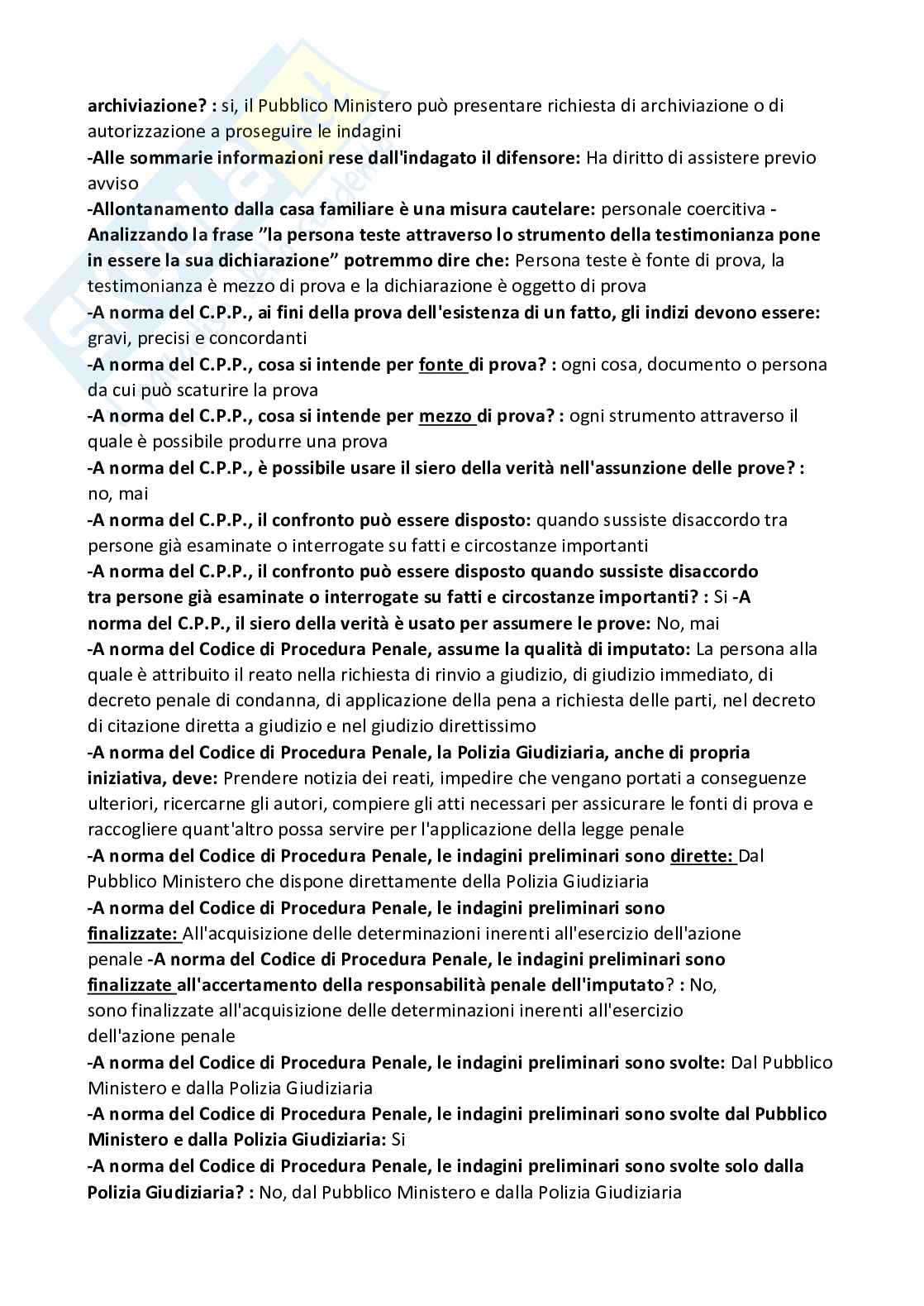 Paniere nuovo (2026) di Diritto procedura penale  Pag. 6