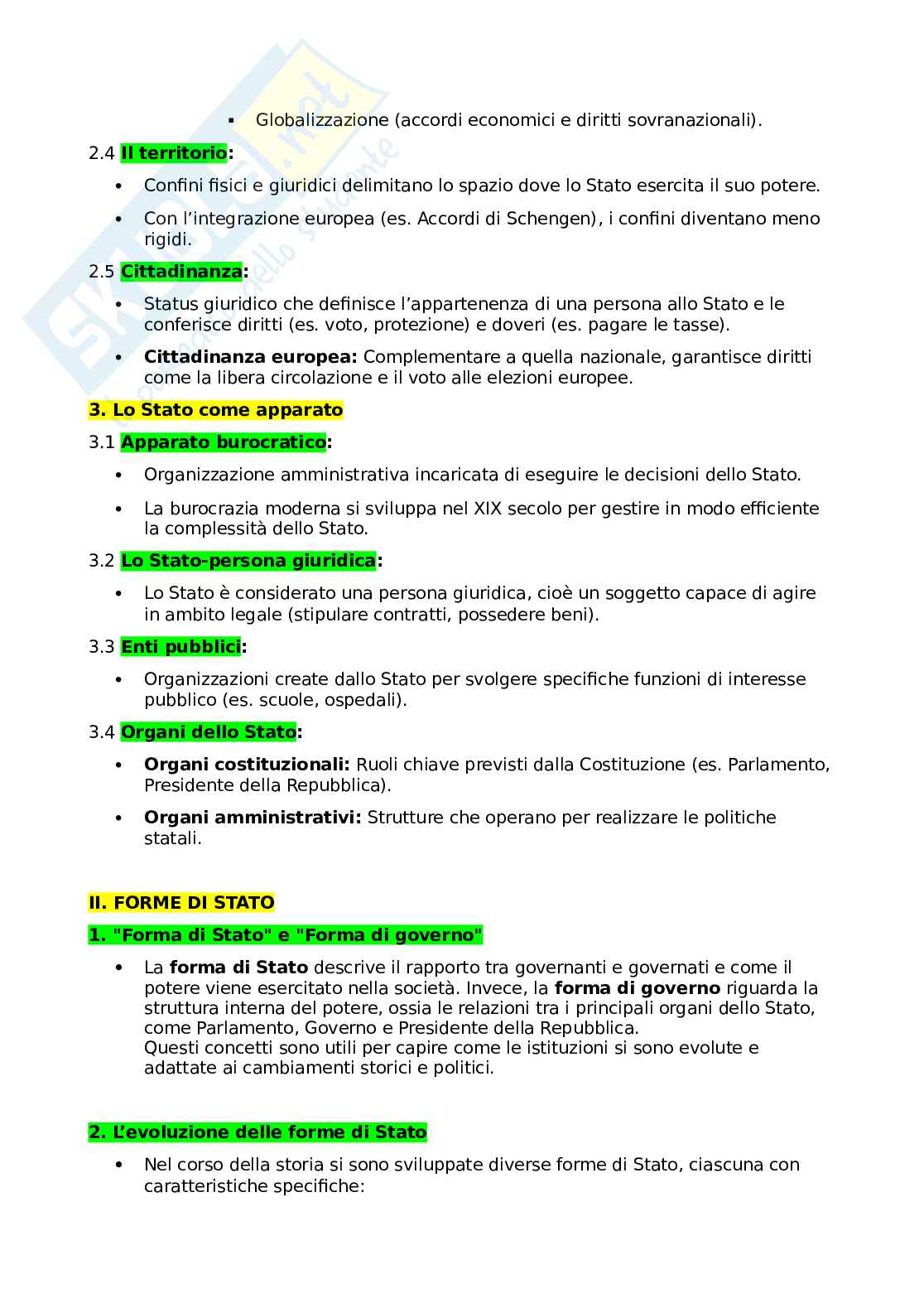 Appunti di Istituzioni di diritto pubblico  Pag. 2