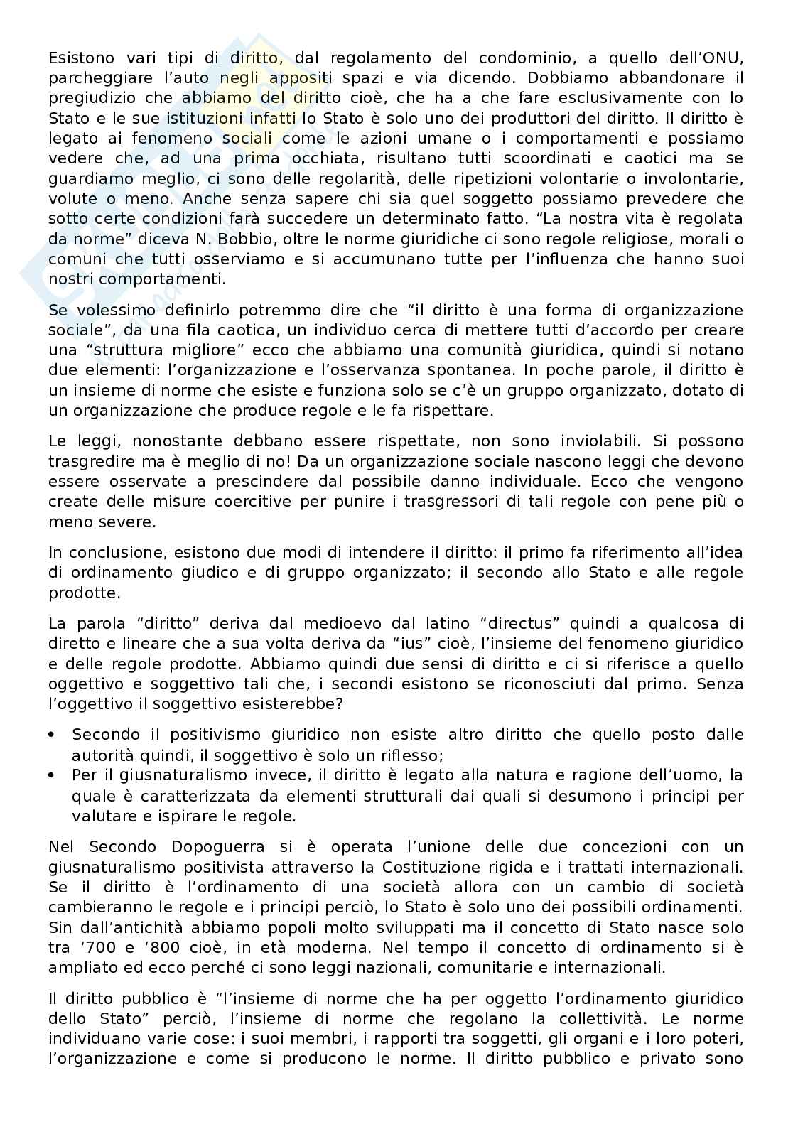introduzione al diritto pubblico Pag. 1