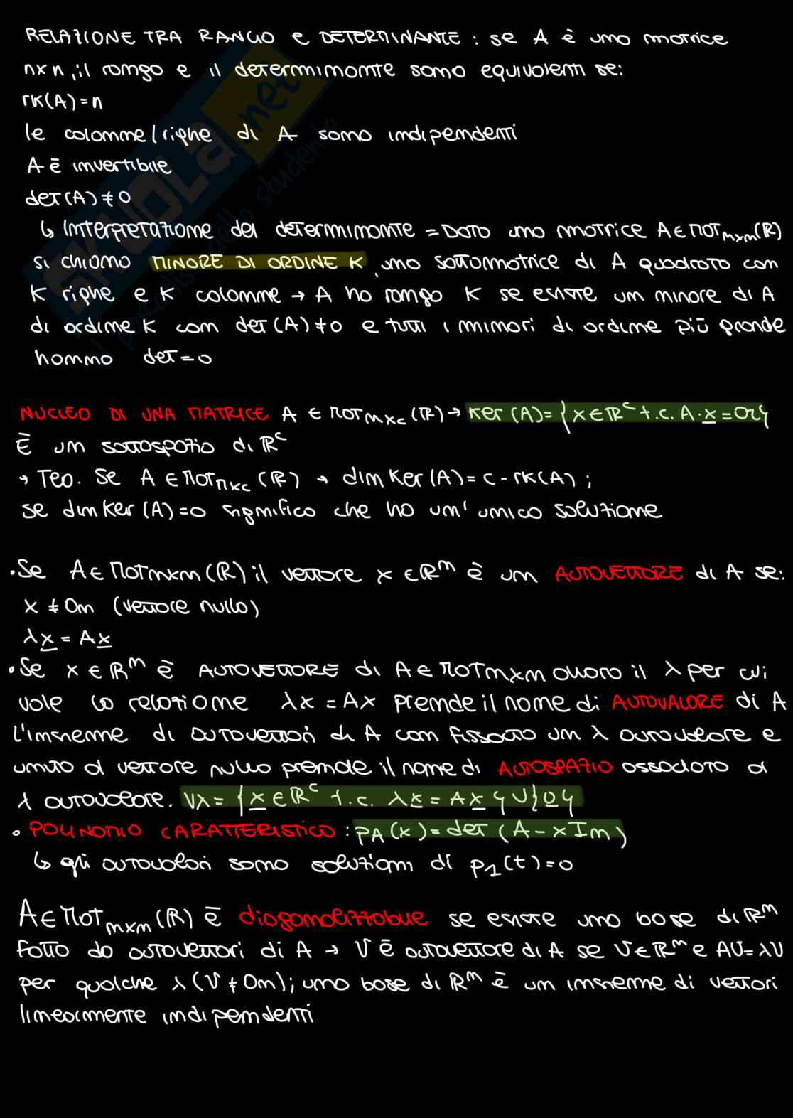Appunti Algebra e geometria lineare Pag. 11