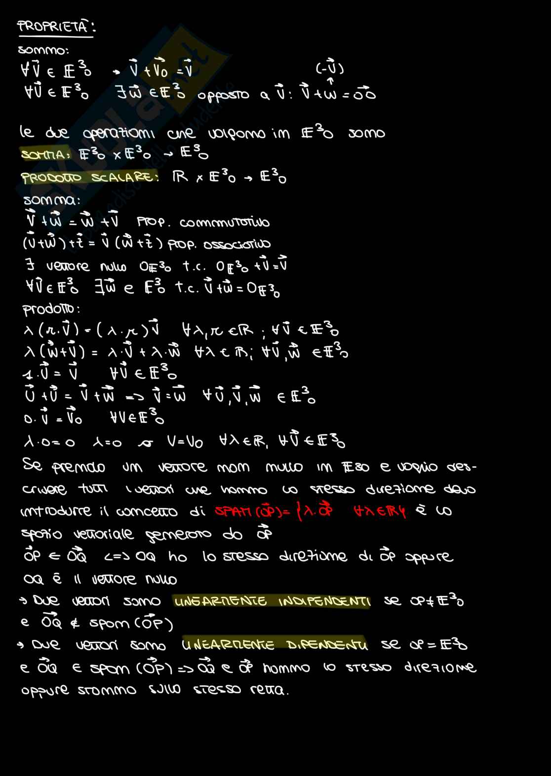 Appunti Algebra e geometria lineare Pag. 2
