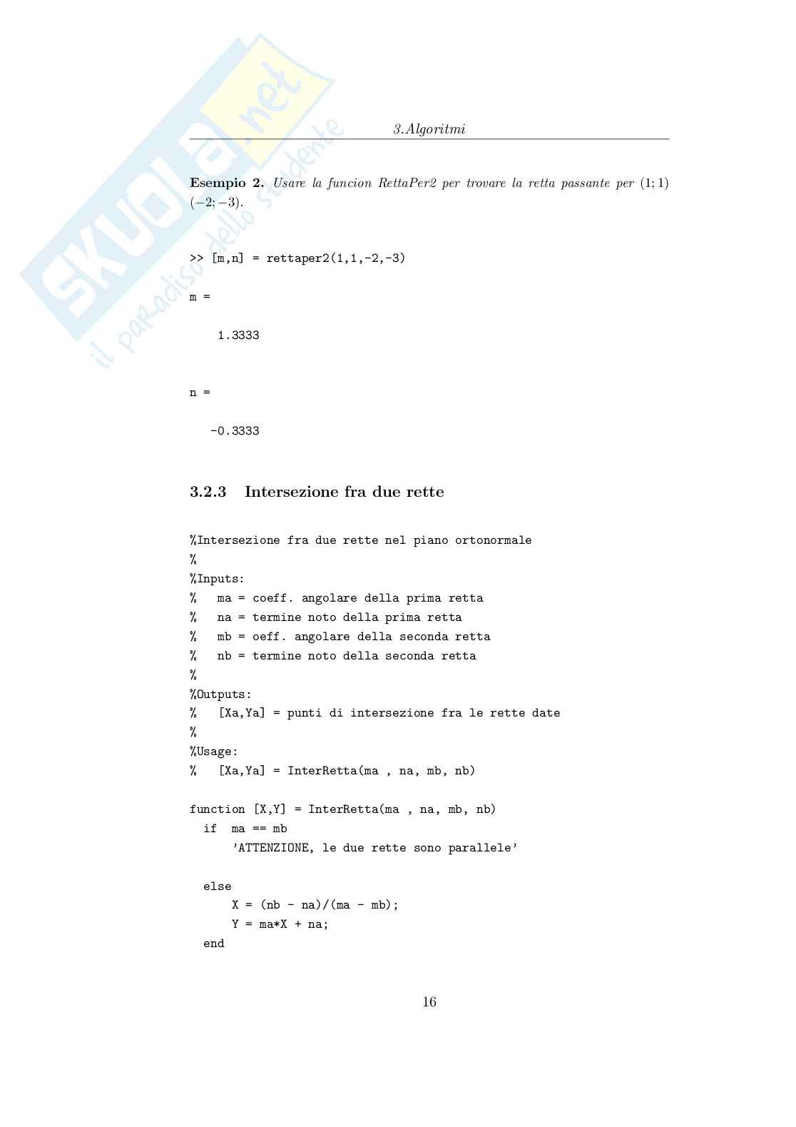 Calcolo e visualizzazione della traiettoria di un proiettile con il metodo di Schmidth Pag. 16