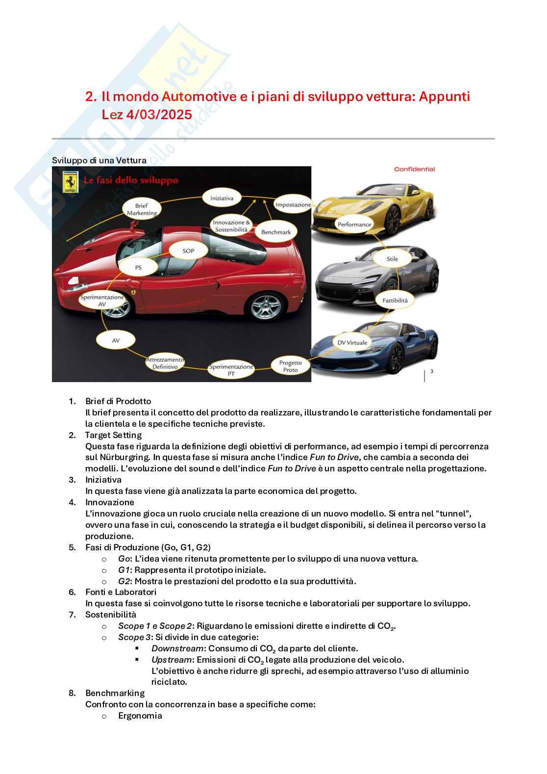 Appunti di Sviluppo integrato scocca/finizioni in ambito automotive Pag. 11