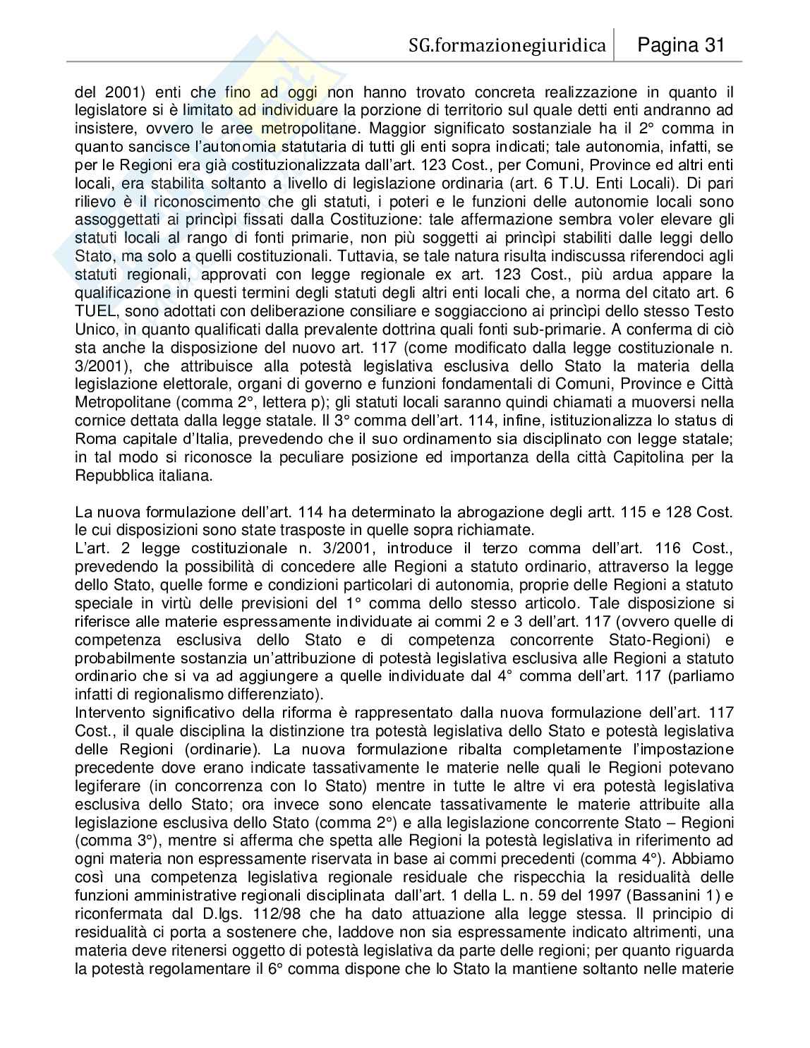 Appunti di Diritto costituzionale Pag. 31