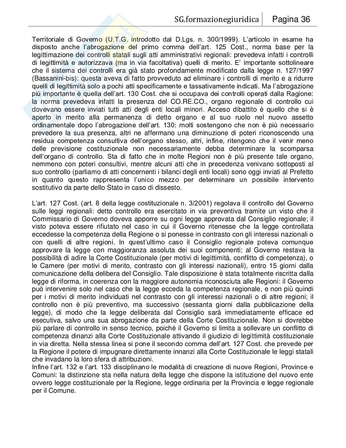 Appunti di Diritto costituzionale Pag. 36