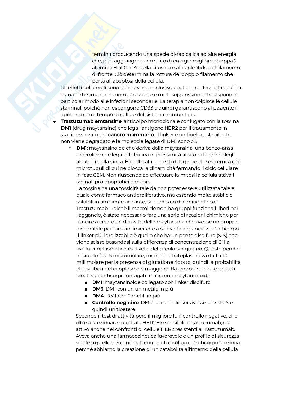 Riassunto esame Farmaci biotecnologici, Prof. Dalla Via Lisa, libro consigliato Farmaci biotecnologici, Mondin Pag. 36