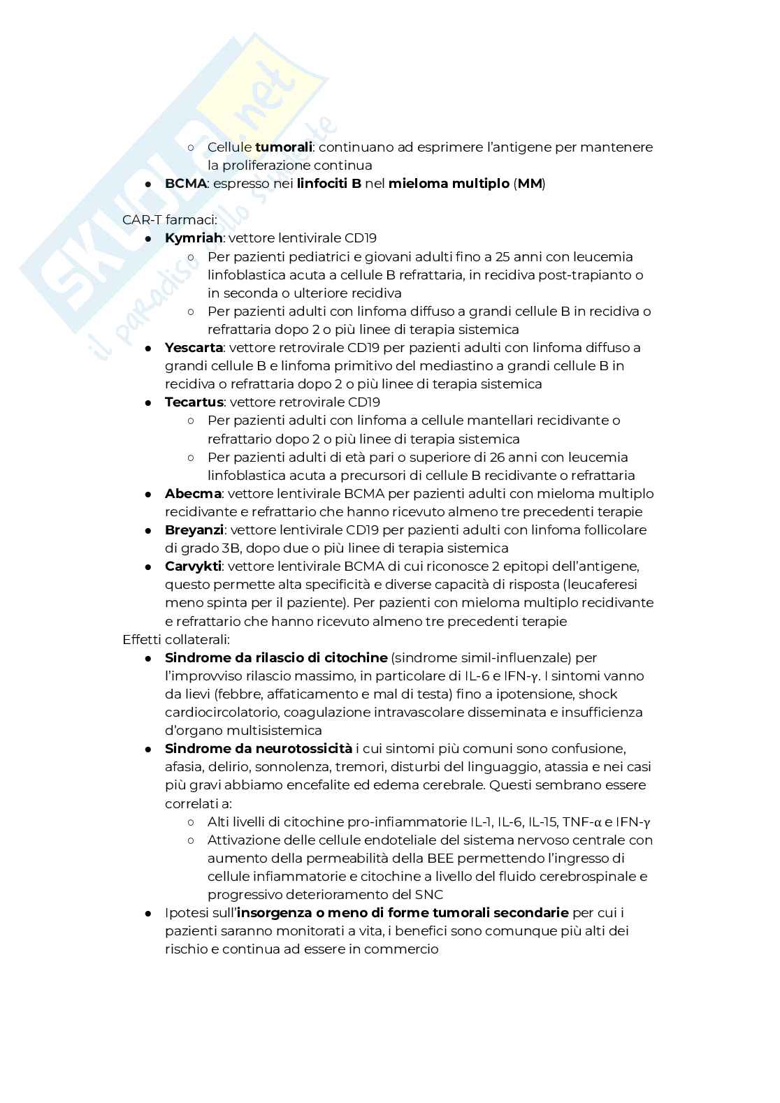 Riassunto esame Farmaci biotecnologici, Prof. Dalla Via Lisa, libro consigliato Farmaci biotecnologici, Mondin Pag. 56