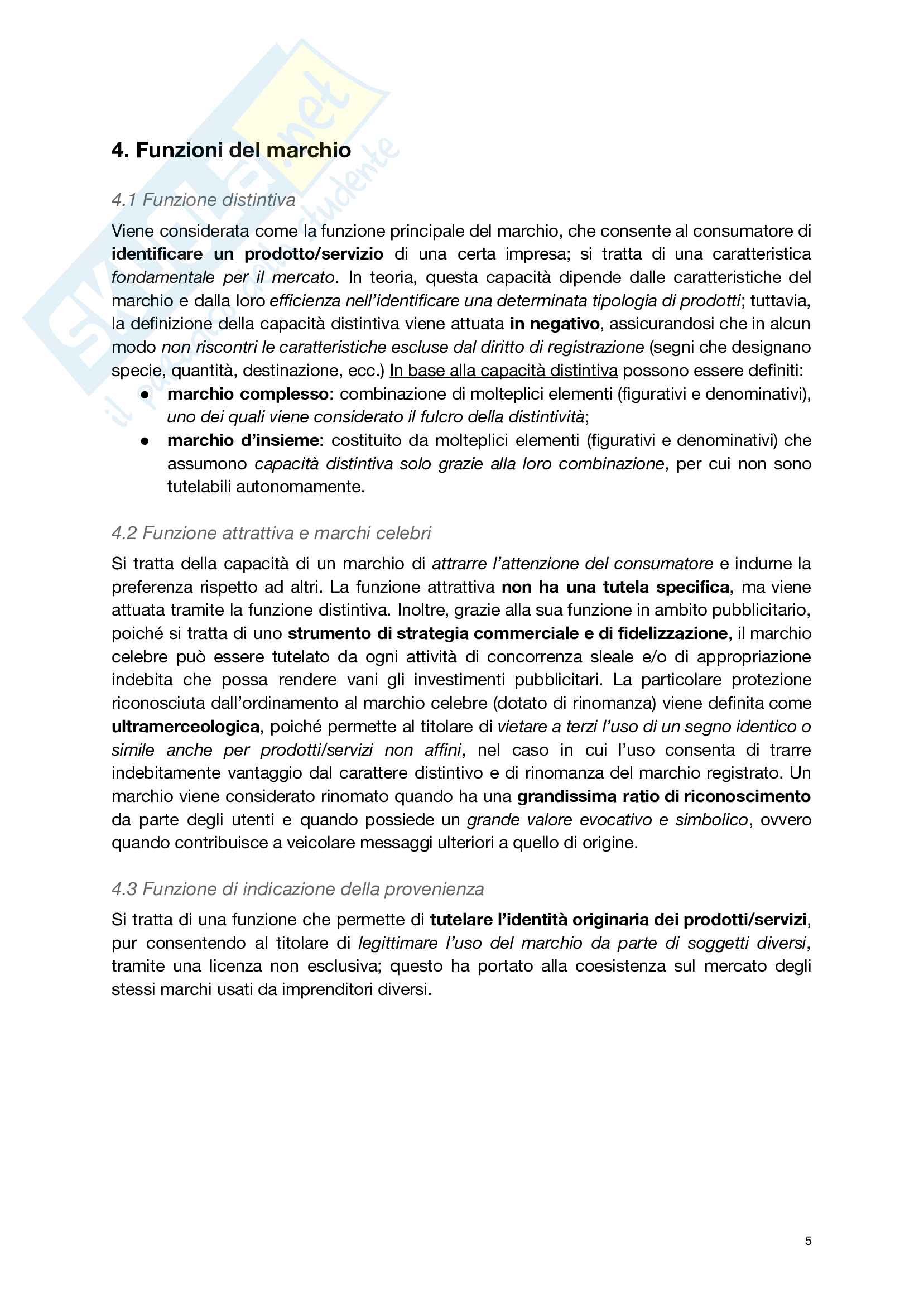 Riassunto esame Diritto della Proprietà Industriale, prof. Aldo Fittante, libro consigliato Brand, industrial design e made in Italy: la tutela giuridica., Fittante Pag. 6