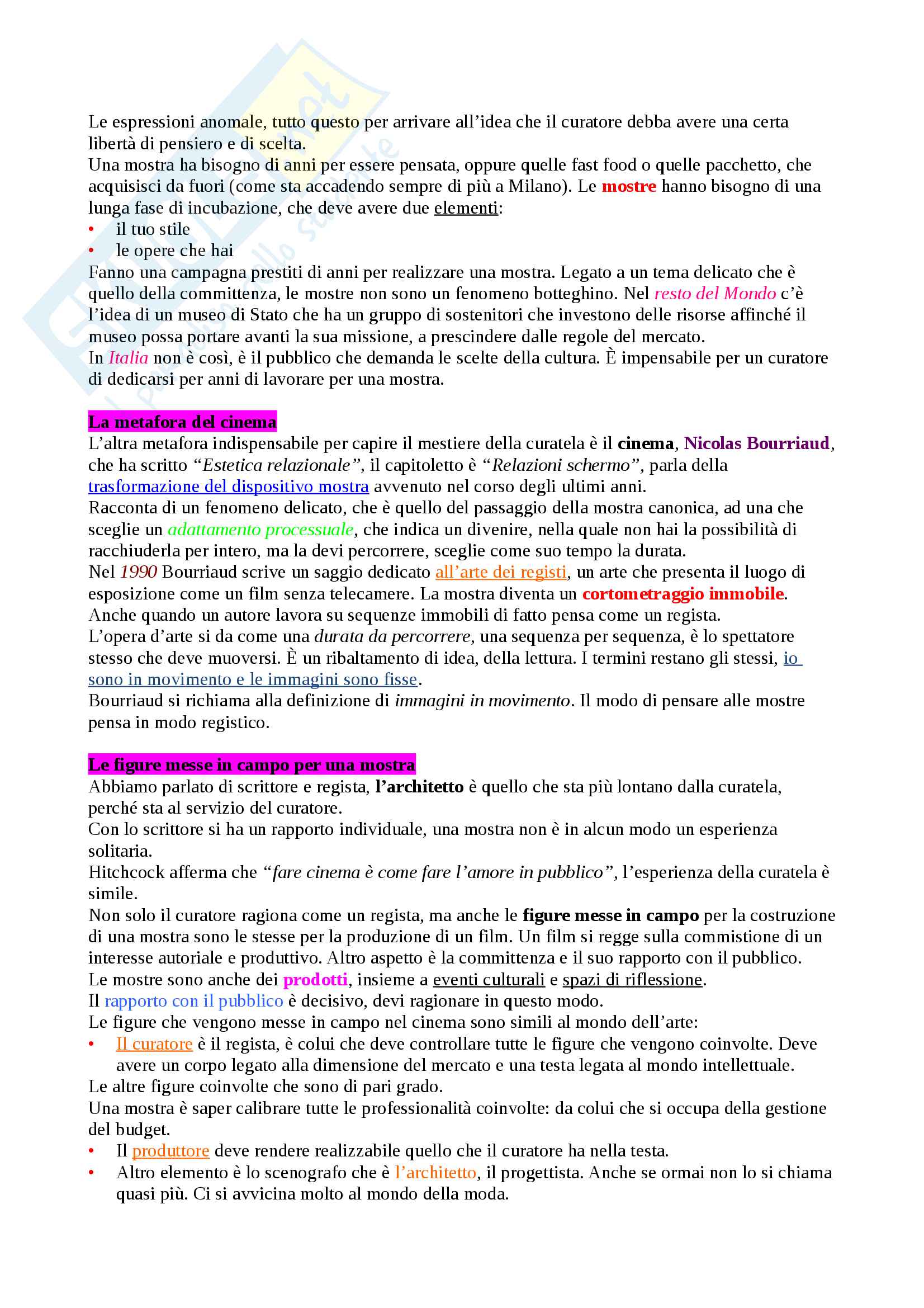 Appunti di storia e critica dell'arte contemporanea, docente Vincenzo Trione Pag. 2