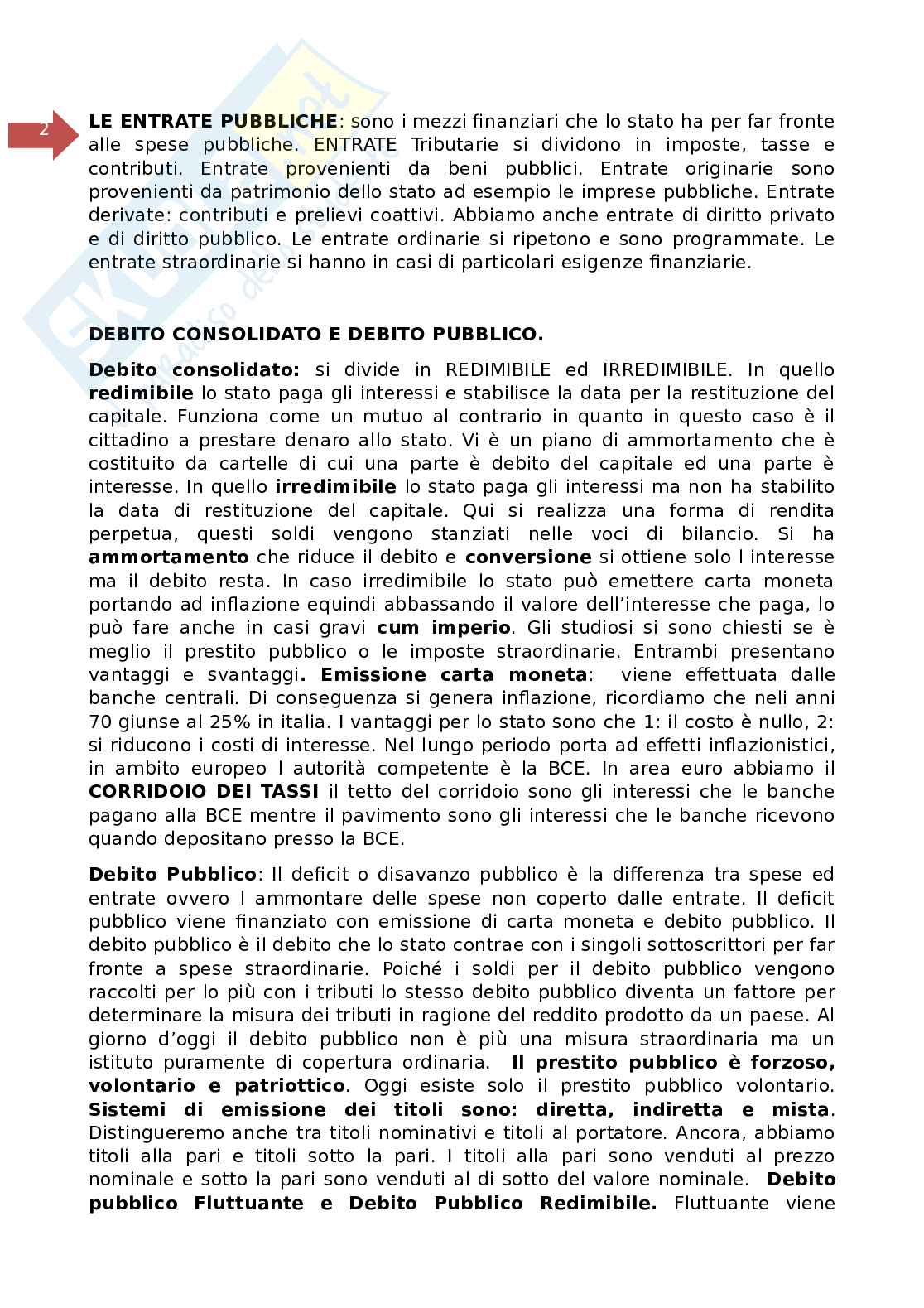Scienza delle Finanze Pag. 2