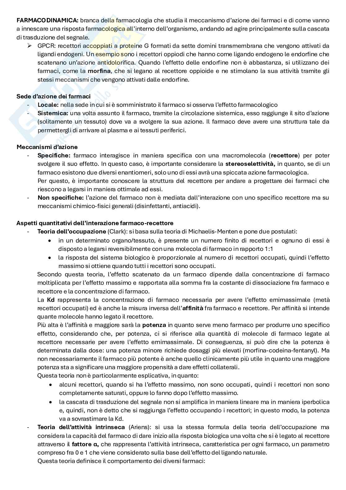Schemi di Farmacologia Pag. 1