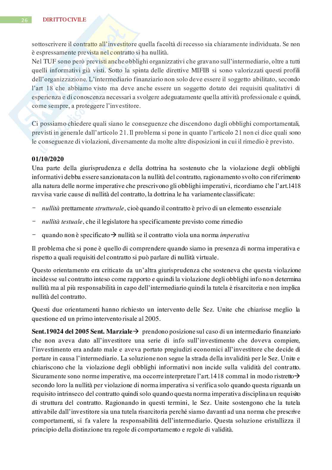 Diritto civile - concorrenza e contratto Vettori Pag. 26