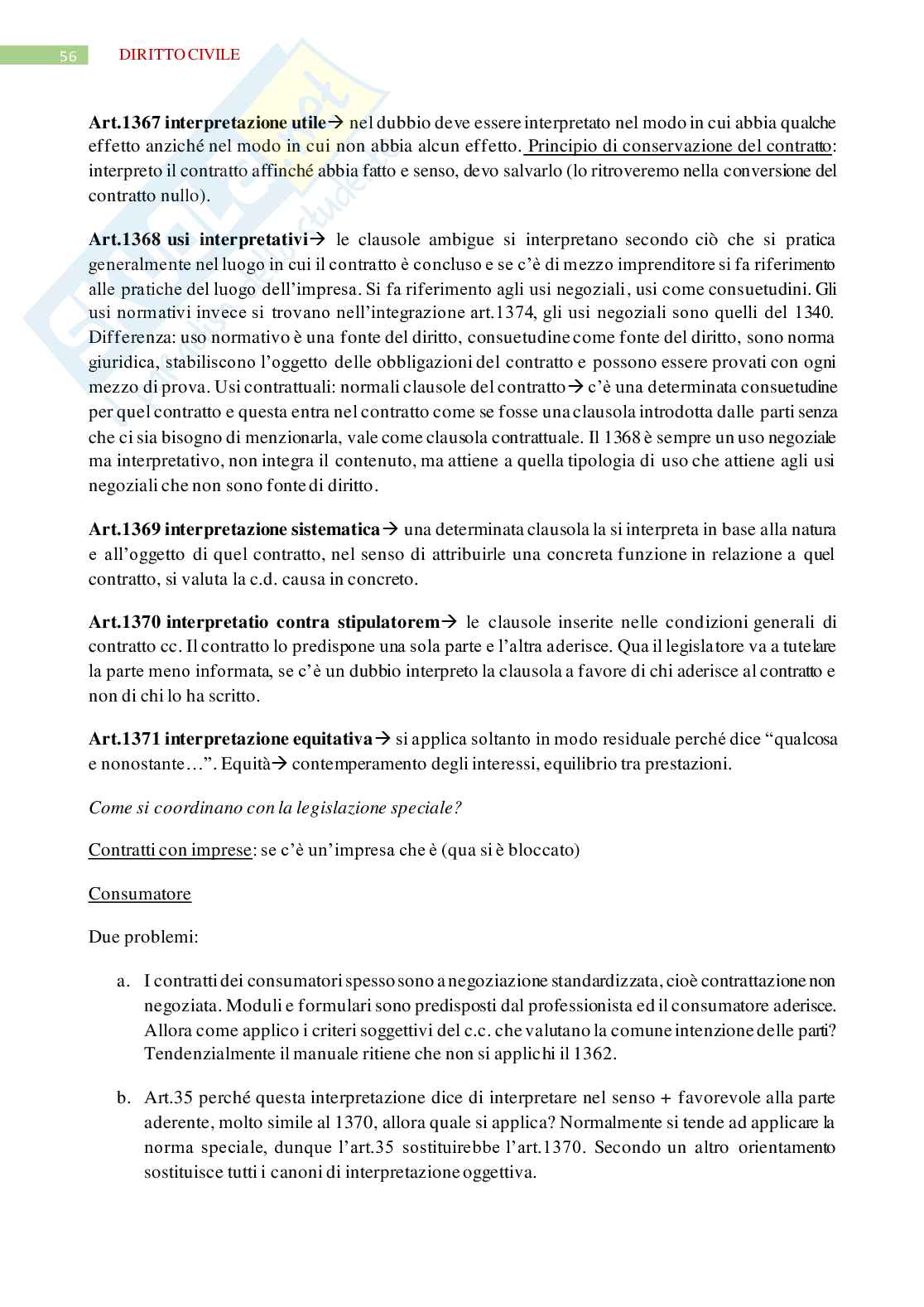 Diritto civile - concorrenza e contratto Vettori Pag. 56
