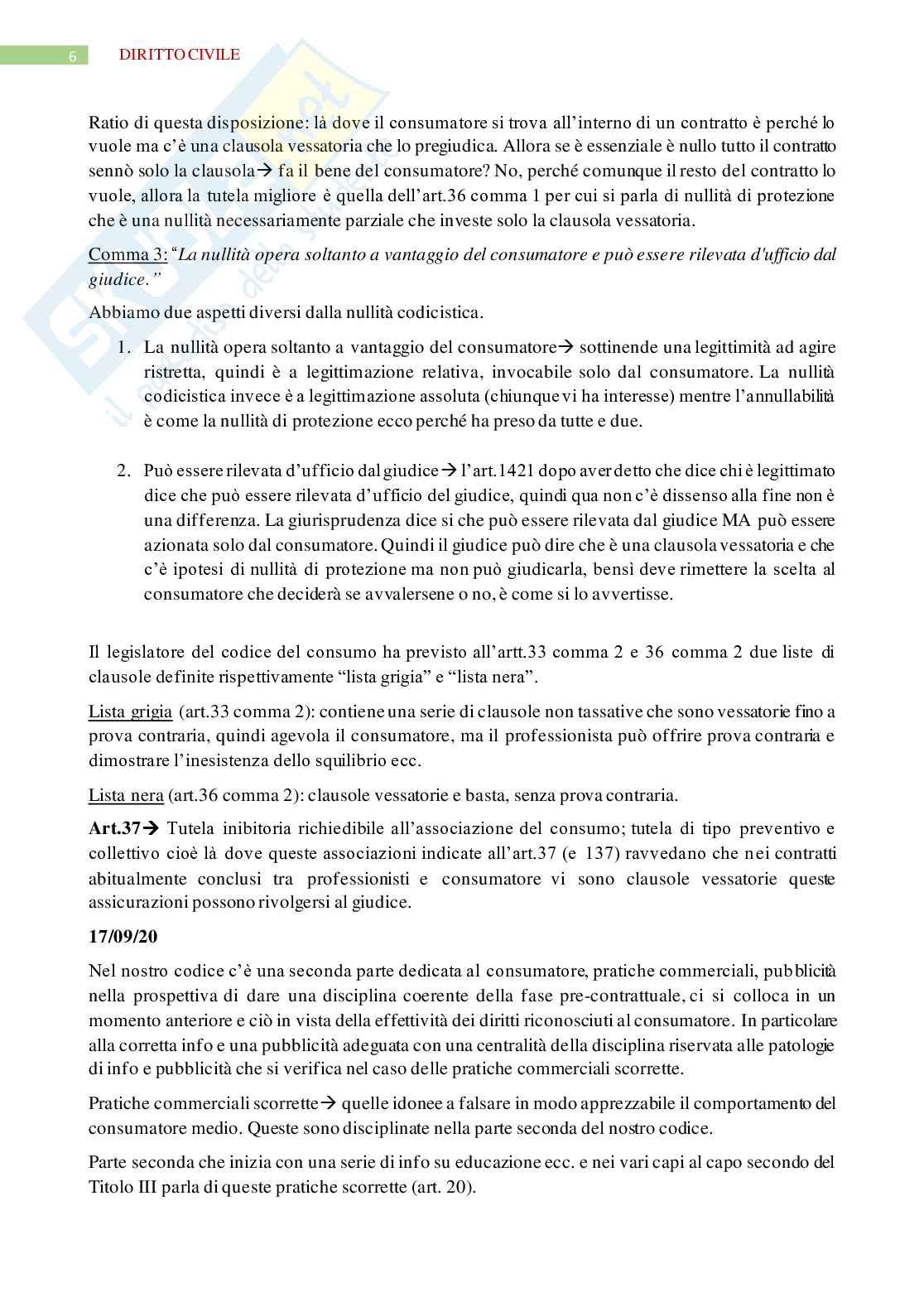 Diritto civile - concorrenza e contratto Vettori Pag. 6