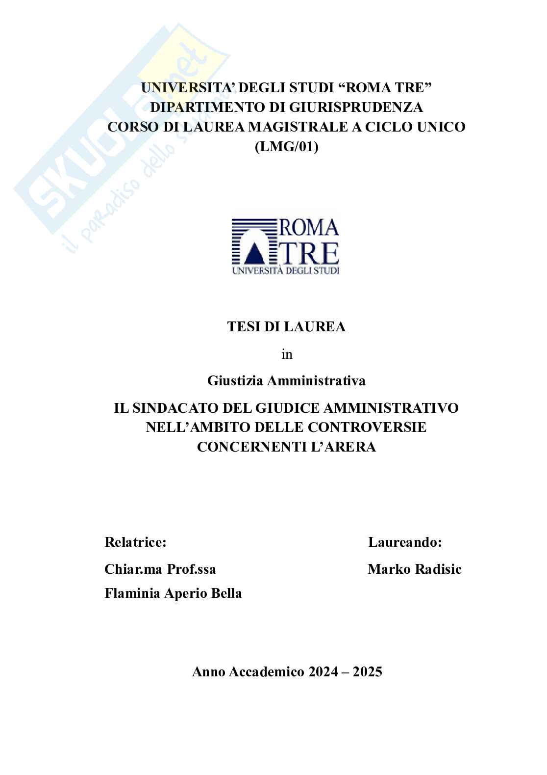 Sindacato del giudice amministrativo nell'ambito delle controversie concernenti l'ARERA Pag. 1