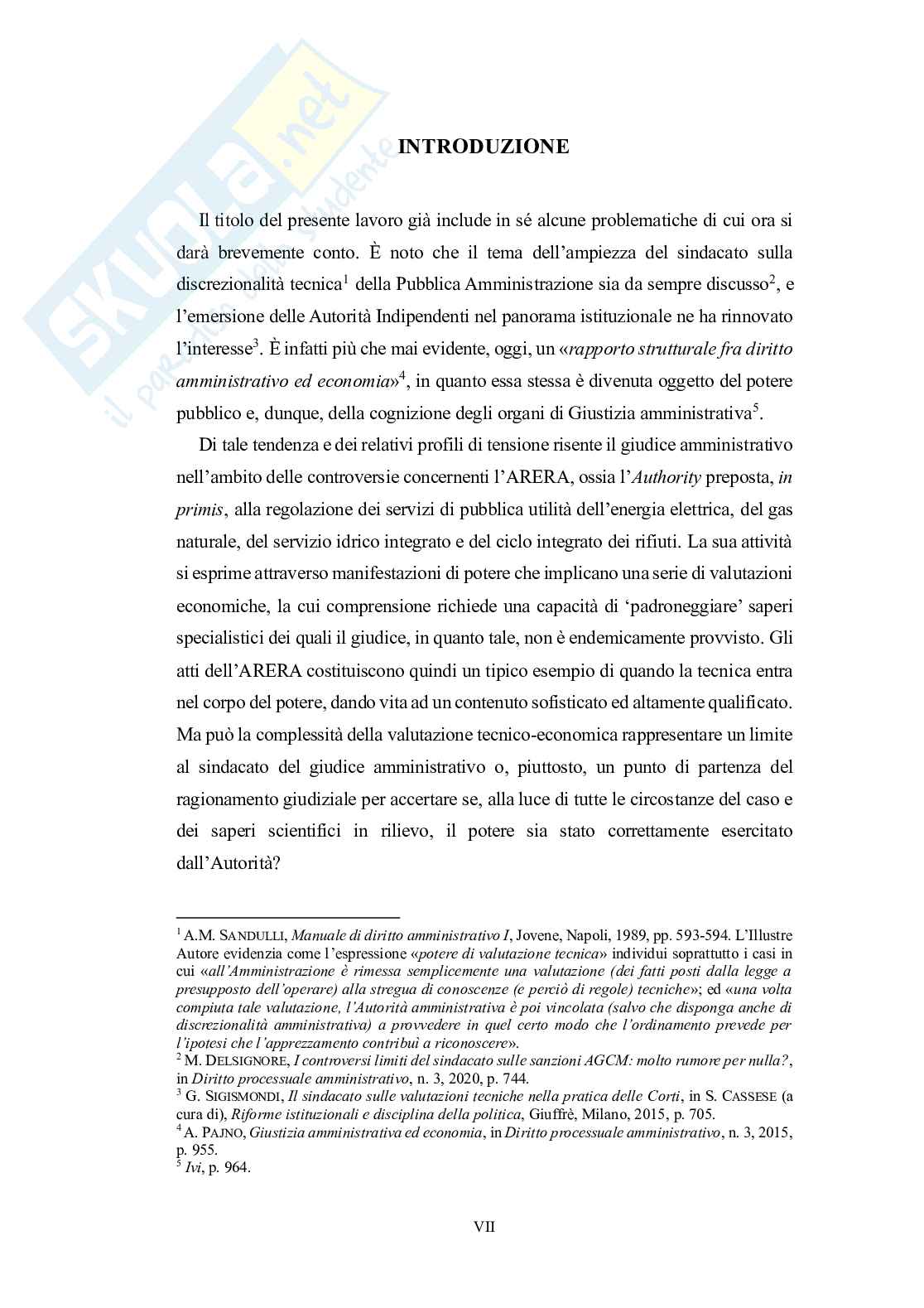 Sindacato del giudice amministrativo nell'ambito delle controversie concernenti l'ARERA Pag. 11