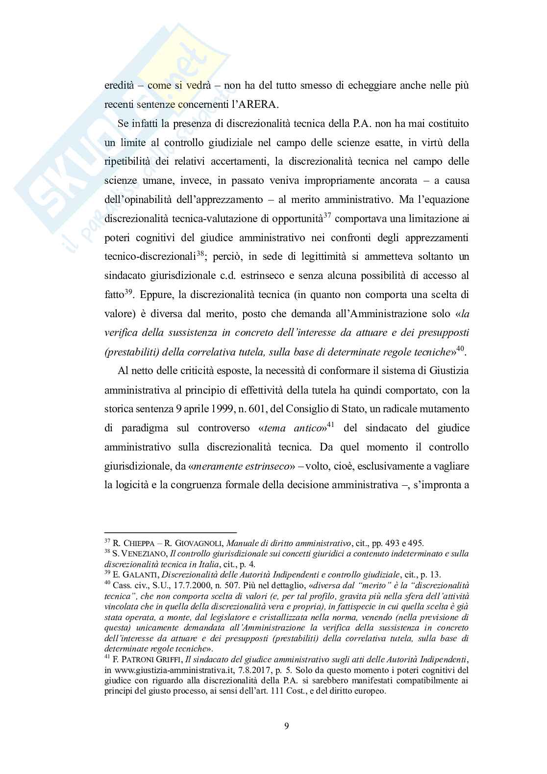 Sindacato del giudice amministrativo nell'ambito delle controversie concernenti l'ARERA Pag. 26