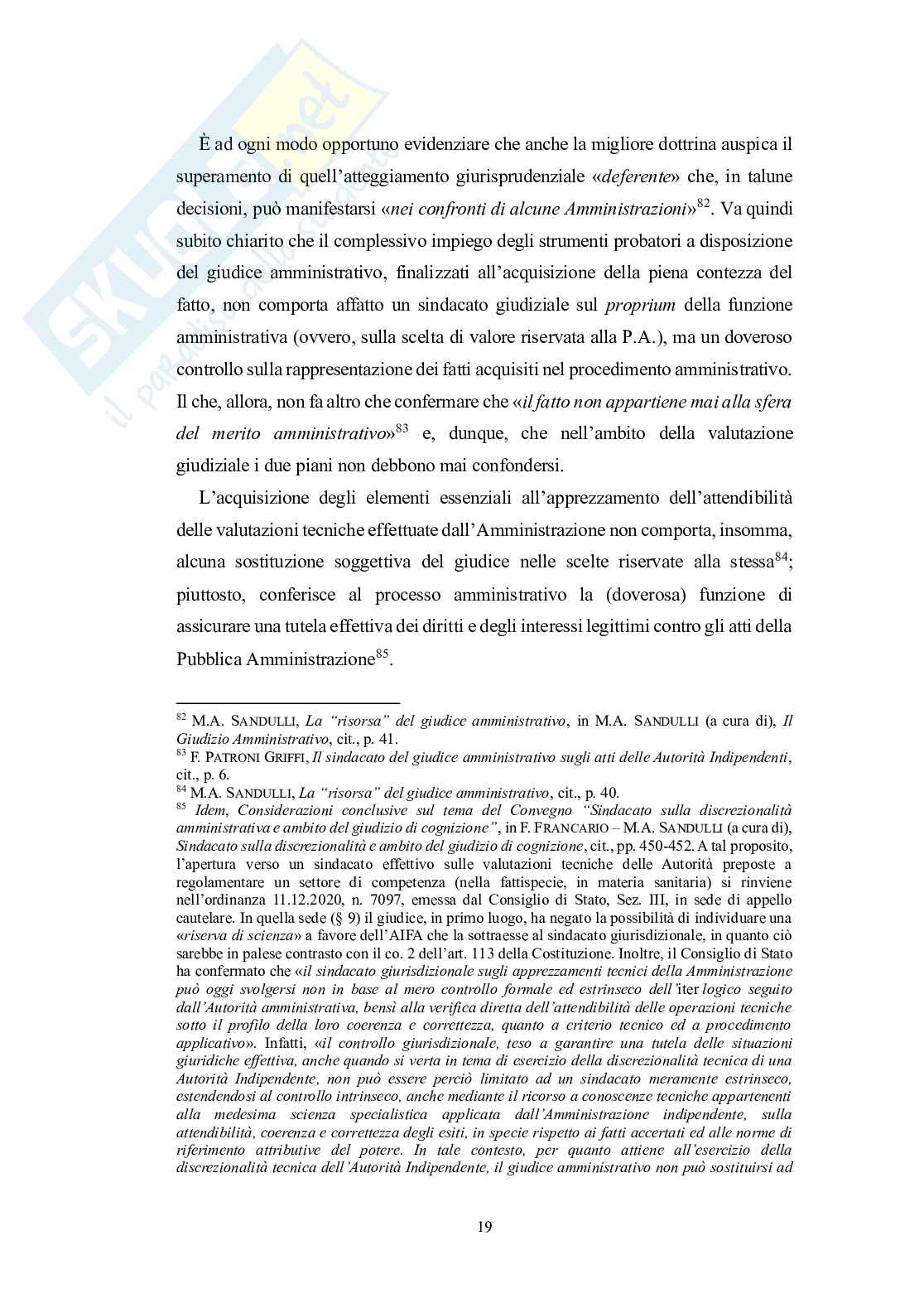Sindacato del giudice amministrativo nell'ambito delle controversie concernenti l'ARERA Pag. 36