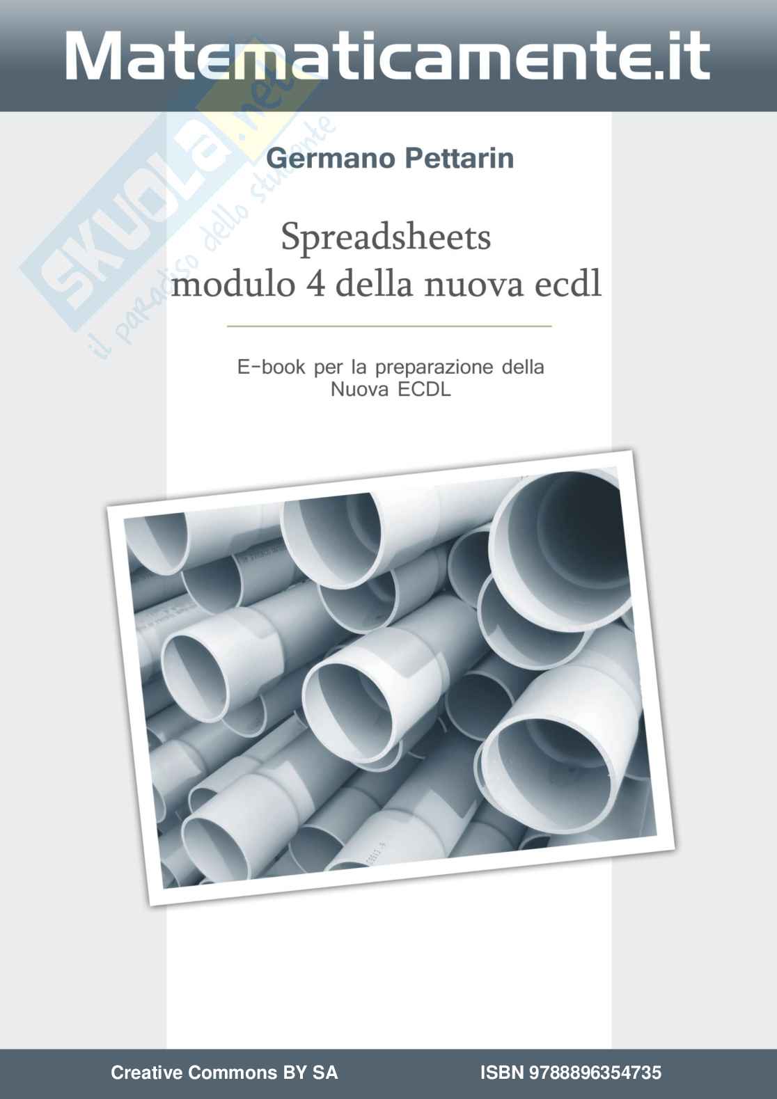 08. Nuova ECDL modulo 4: Spreadsheets, il foglio di calcolo (ebook) Pag. 1