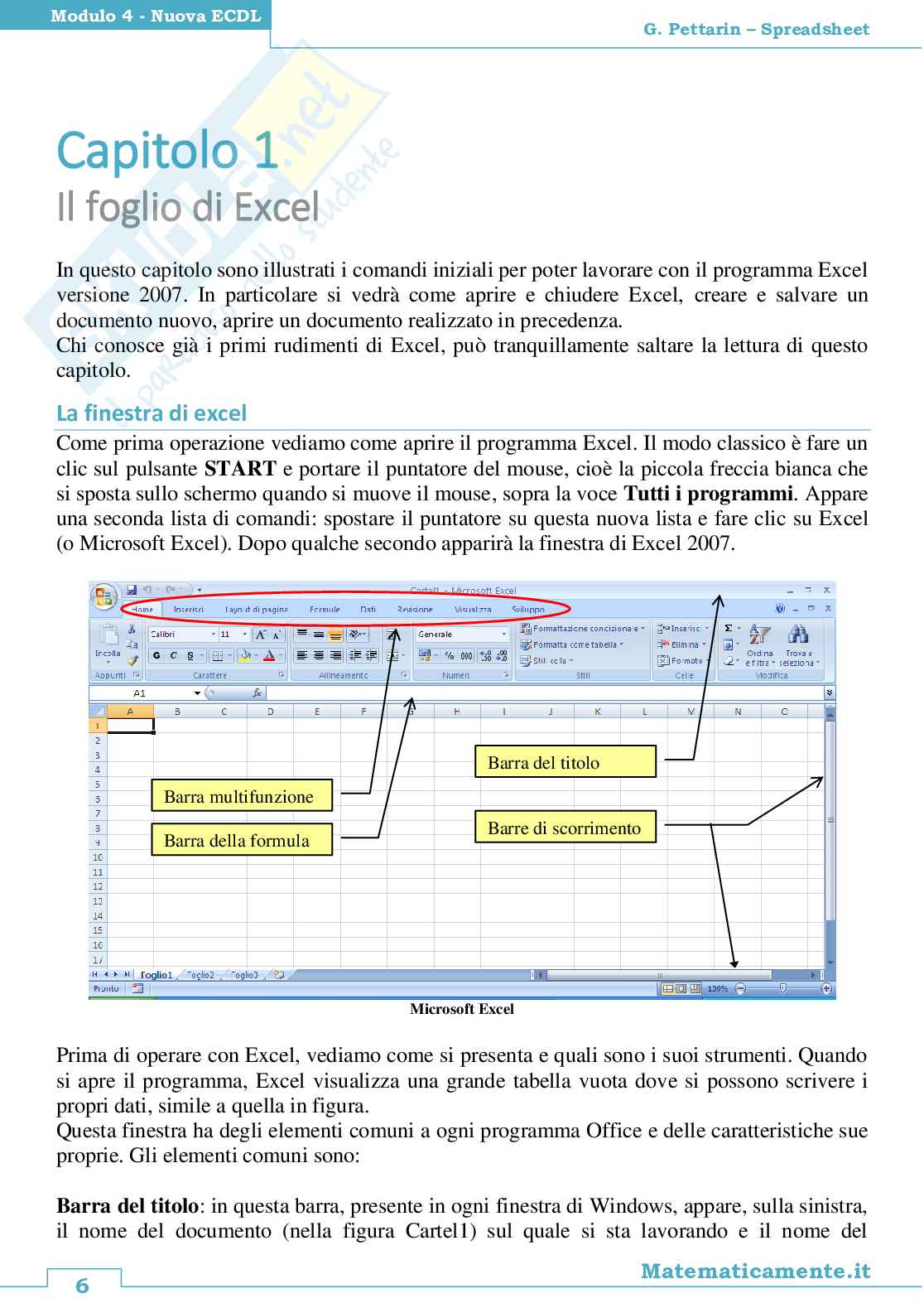 08. Nuova ECDL modulo 4: Spreadsheets, il foglio di calcolo (ebook) Pag. 6