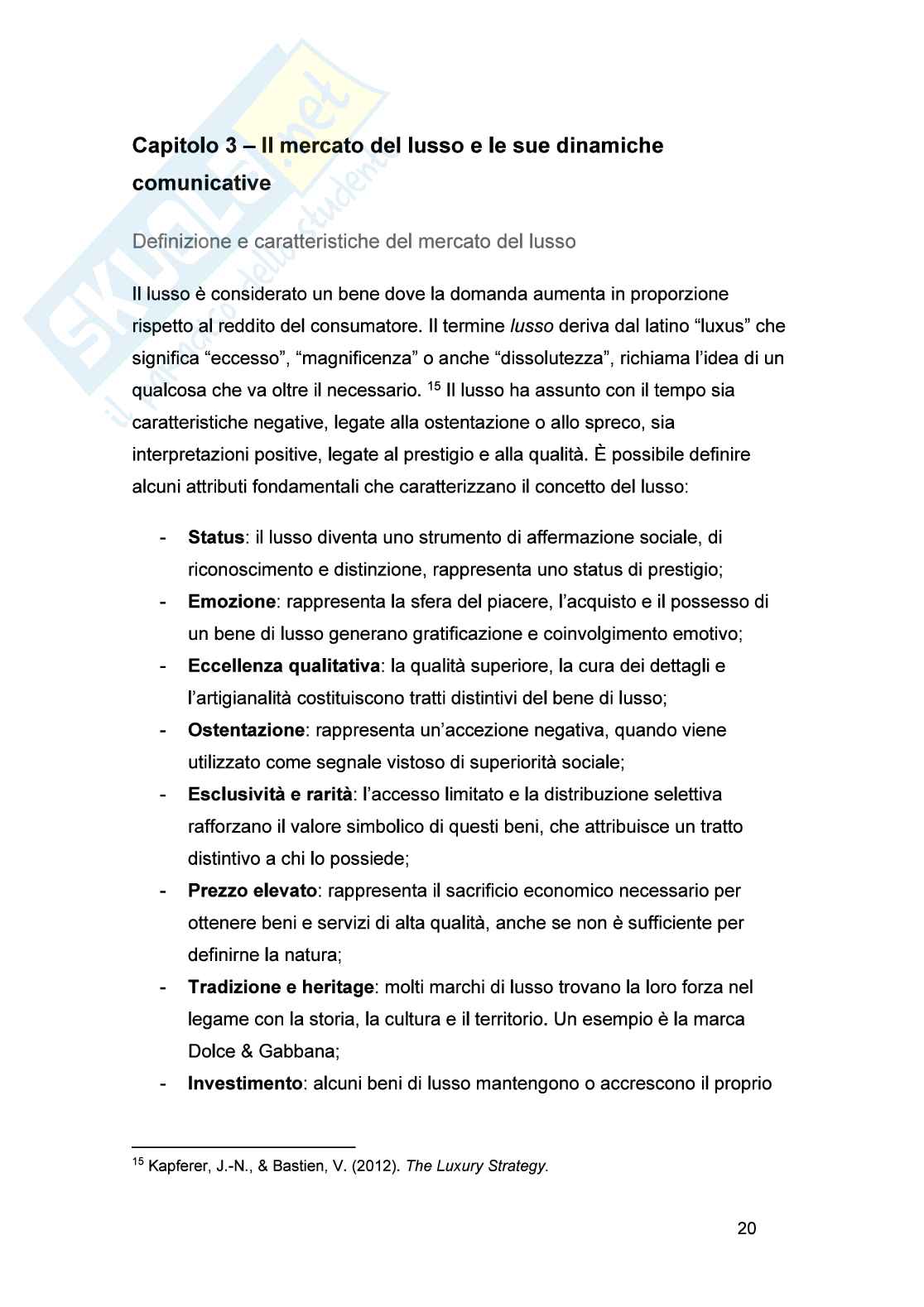 Tesi Valorizzazione del brand nel mercato del lusso: il caso Fendi Pag. 21