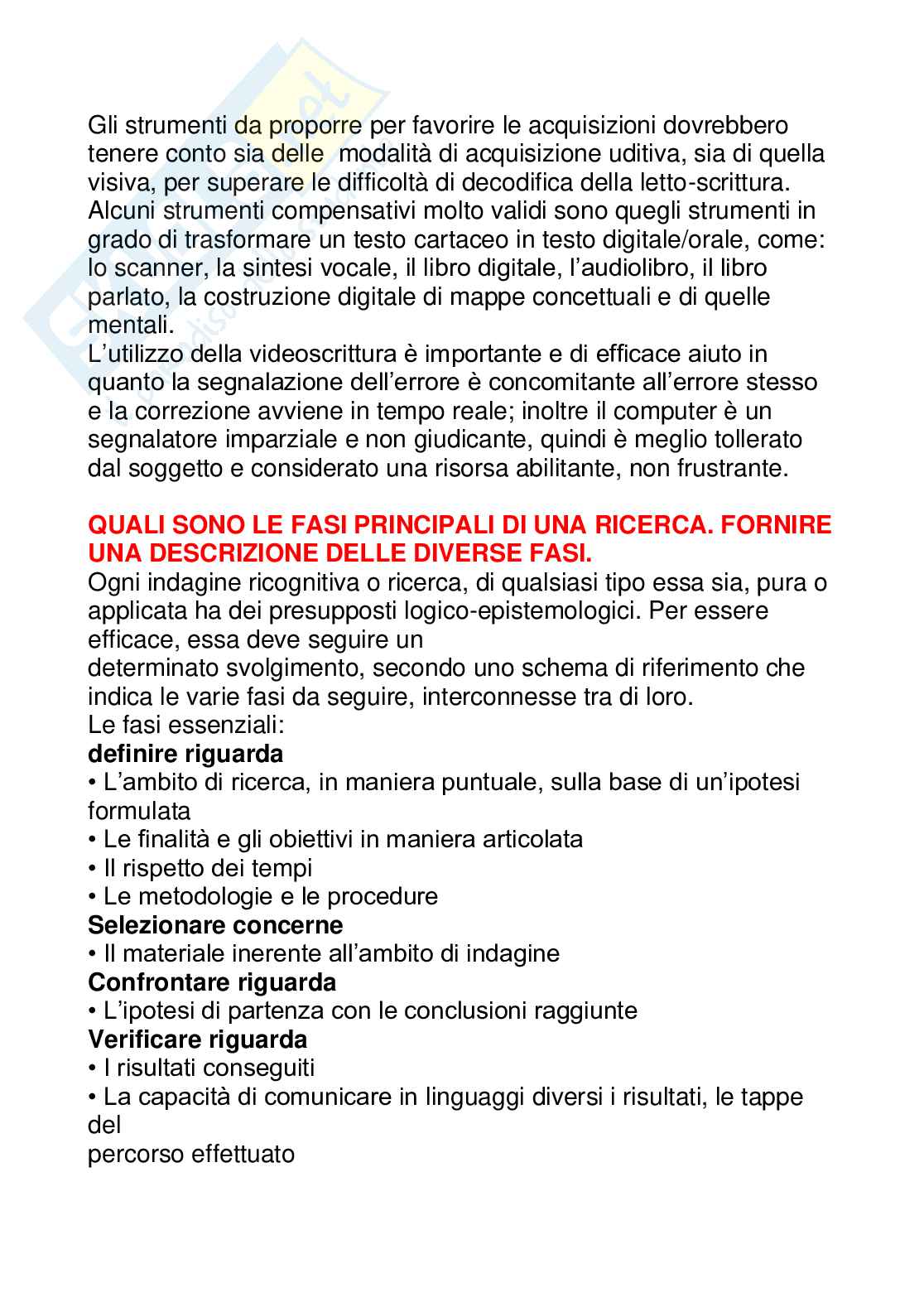 Paniere Didattica e pedagogia speciale (2026) - Risposte aperte corrette  Pag. 41