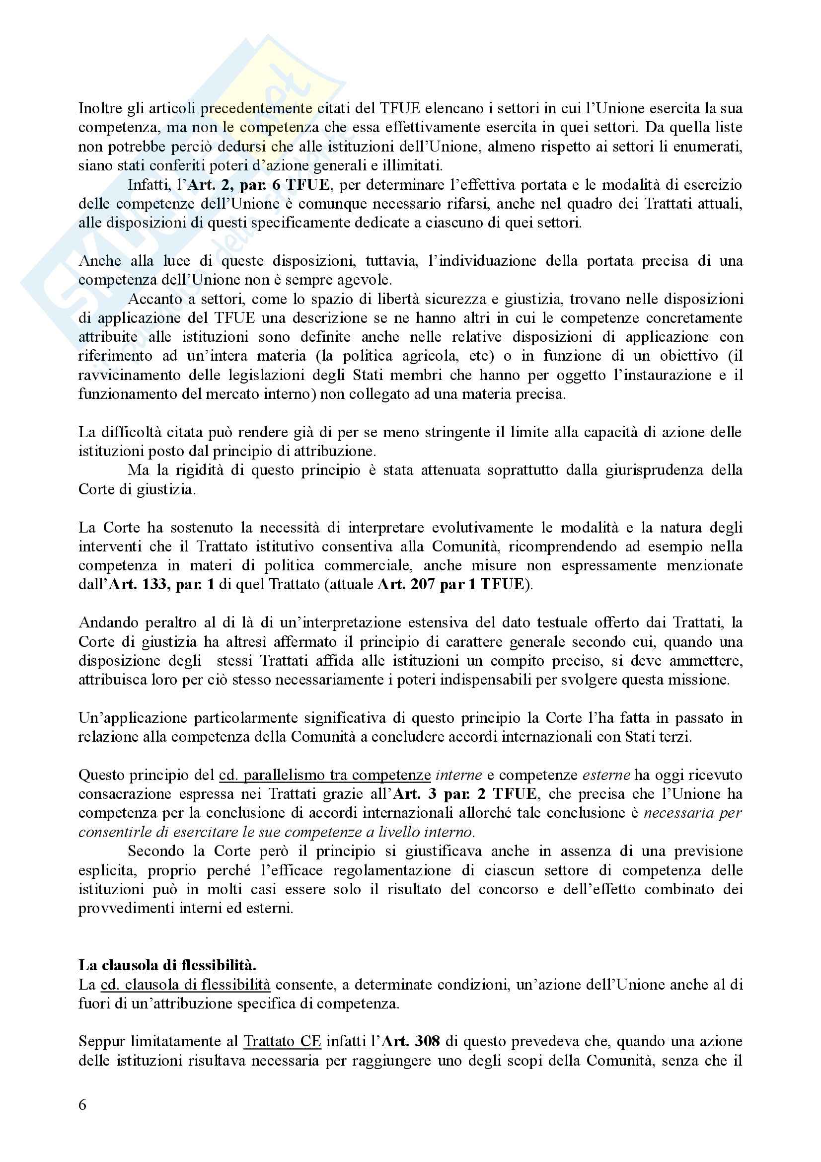 Diritto dell'Unione Europea - parte generale Pag. 6