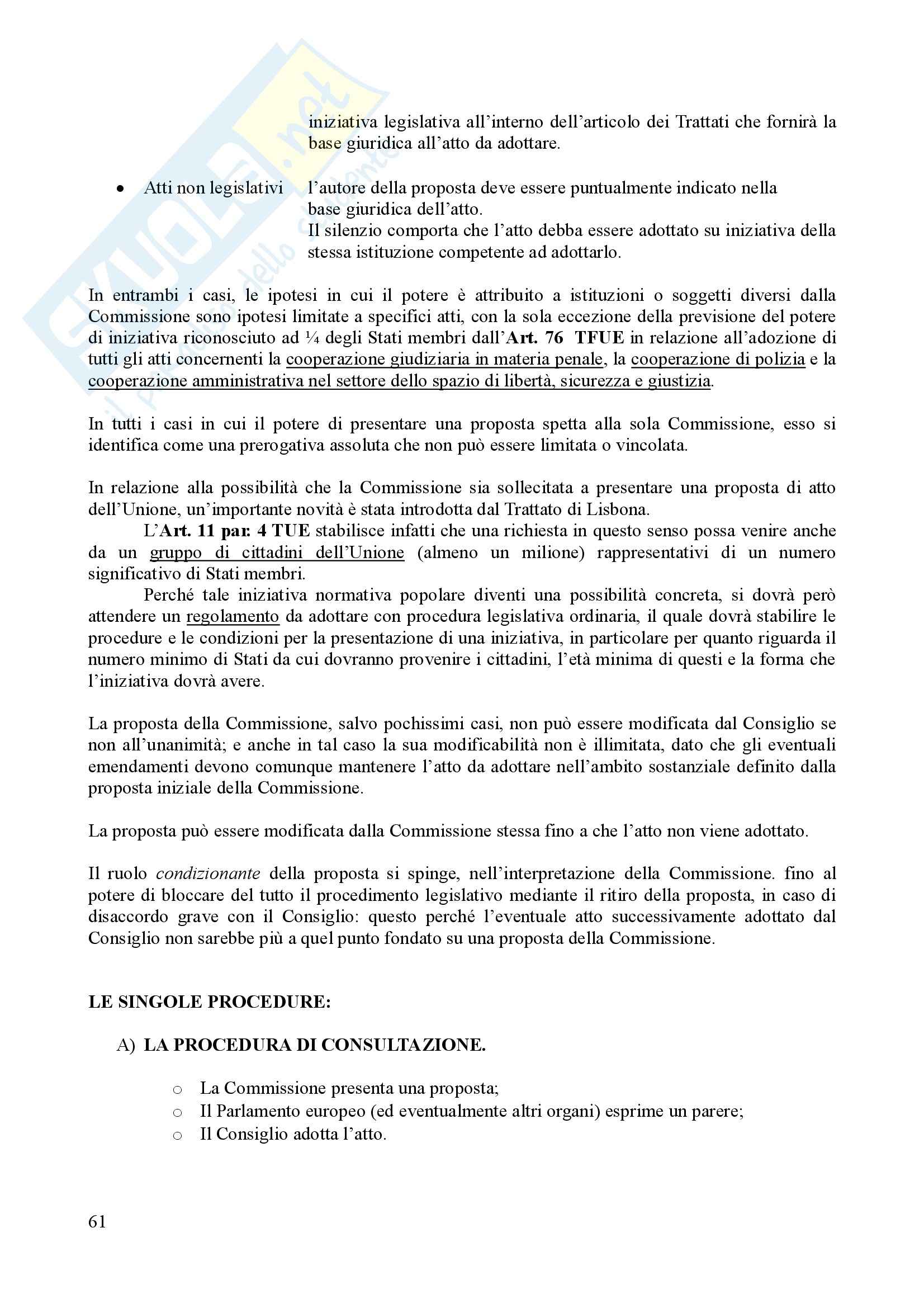 Diritto dell'Unione Europea - parte generale Pag. 61