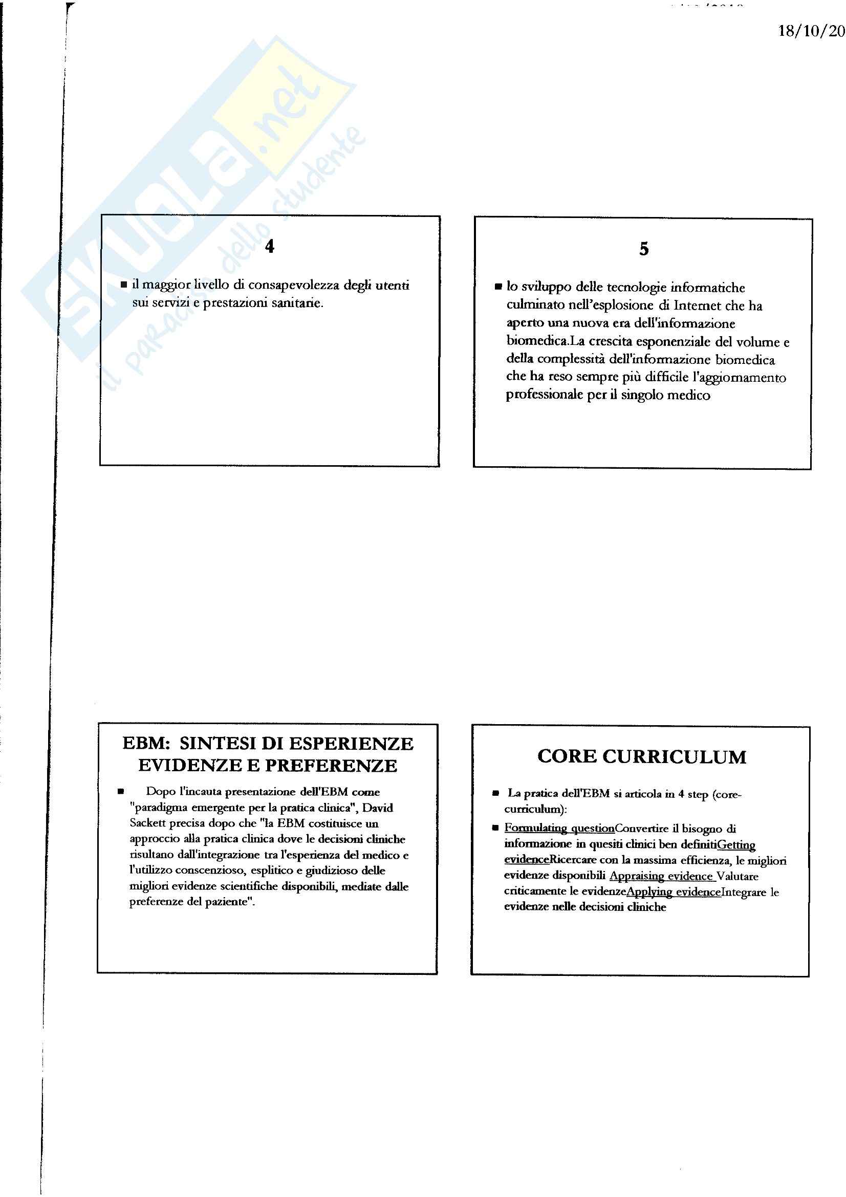 Medicina interna - livelli di evidenza Pag. 6