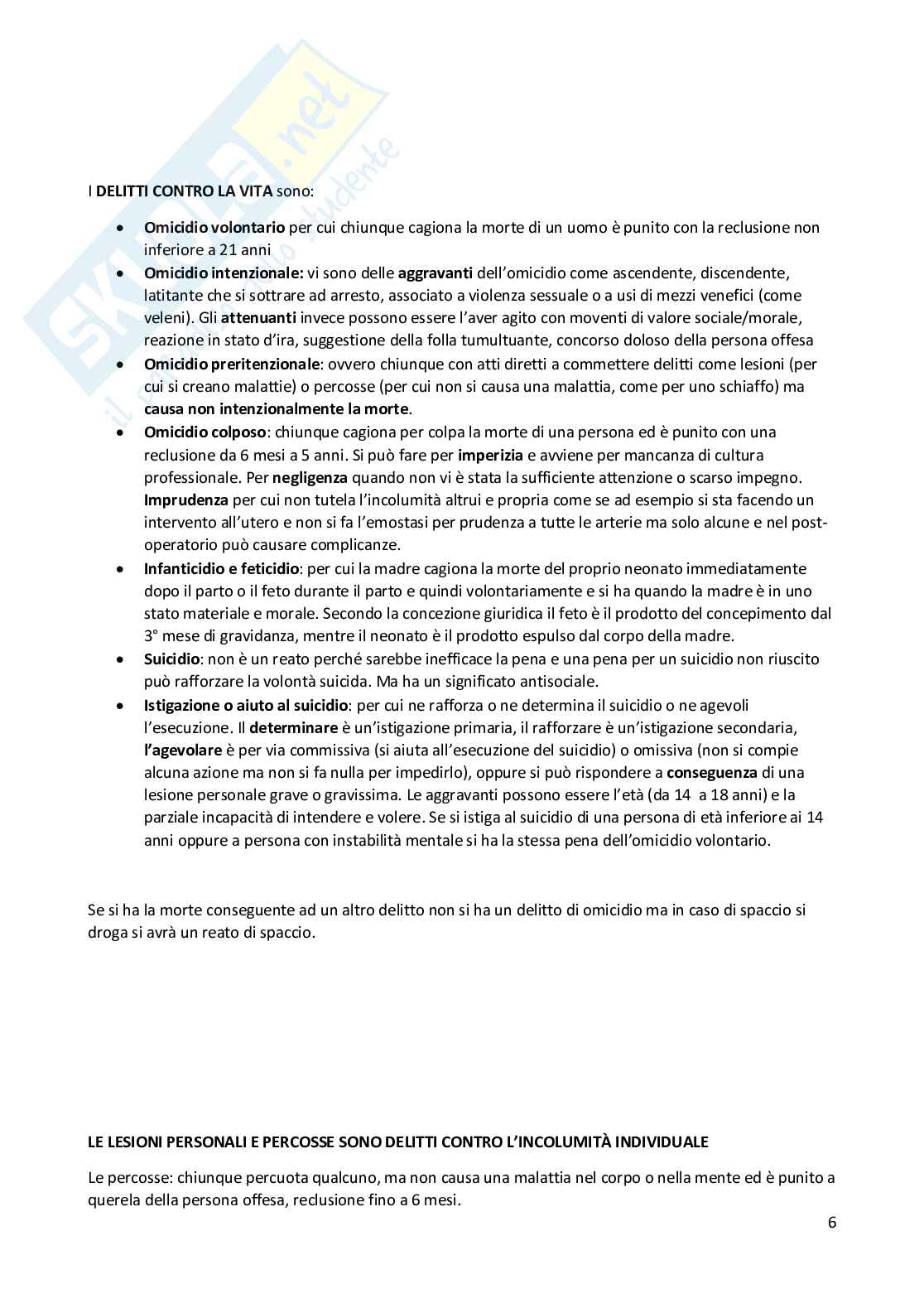 Infermieristica - Medicina legale Pag. 6