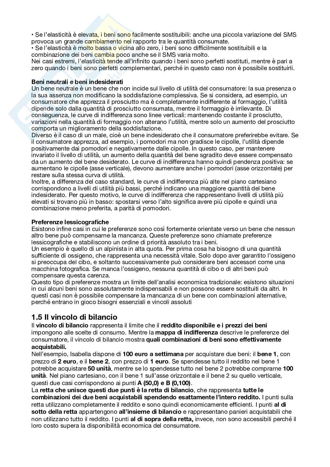 Riassunto esame Economia politica, Prof. Basile Elisabetta, libro consigliato Lezioni di economia politica, Basile, Reganati Pag. 11