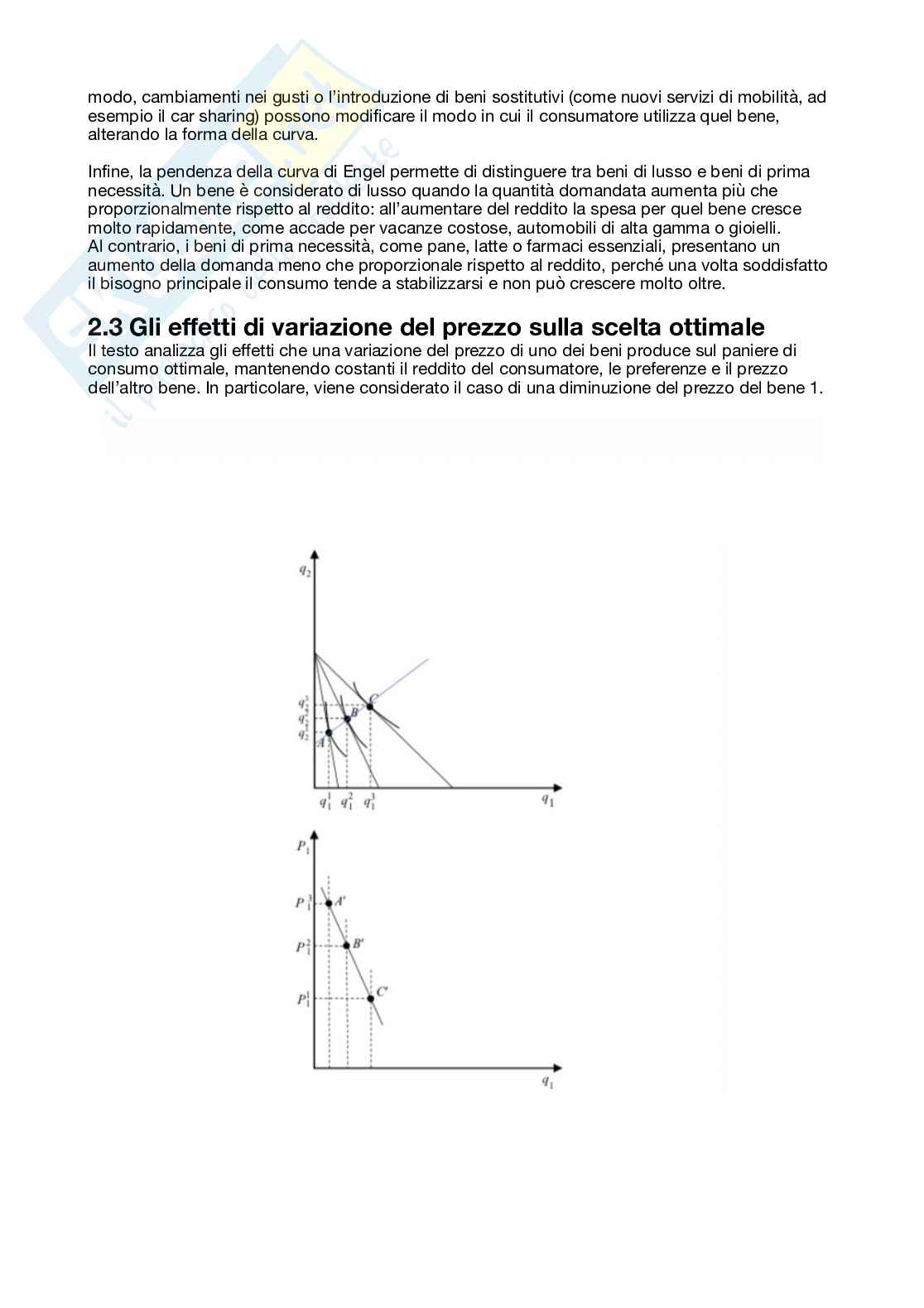 Riassunto esame Economia politica, Prof. Basile Elisabetta, libro consigliato Lezioni di economia politica, Basile, Reganati Pag. 21