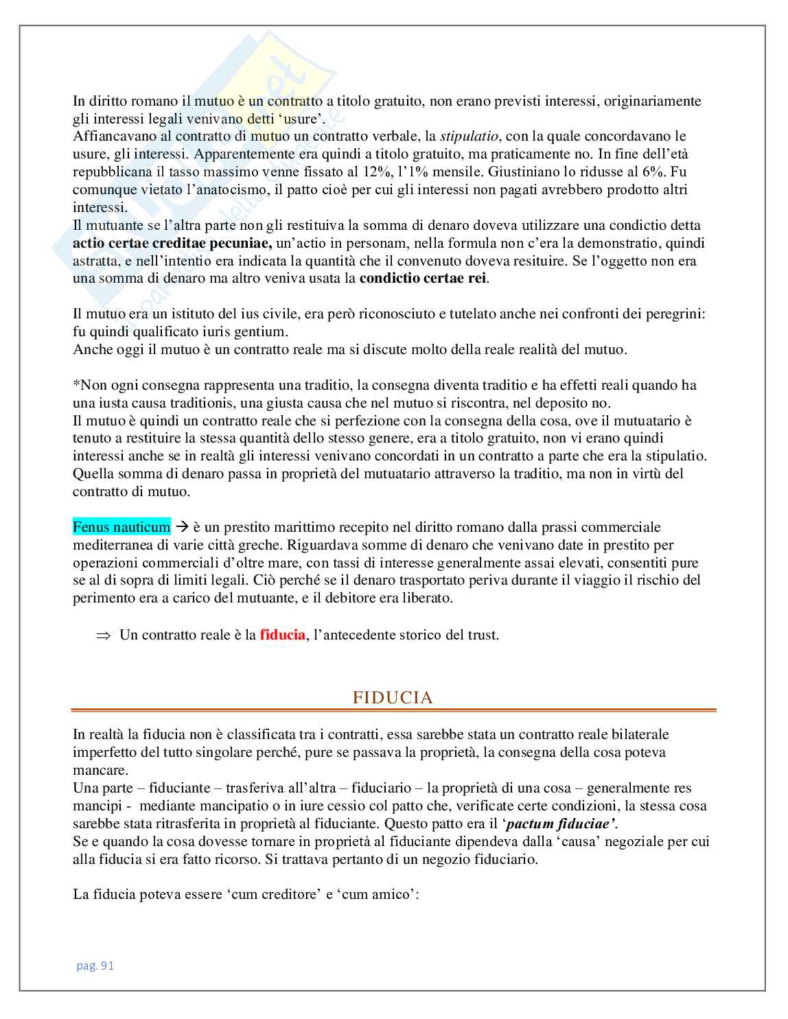 Istituzioni di diritto romano Pag. 91