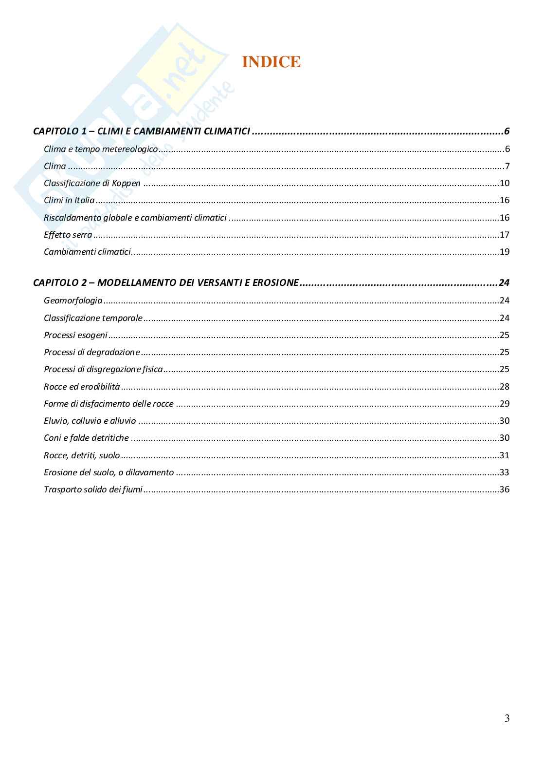 Appunti di Geomorfologia Pag. 2