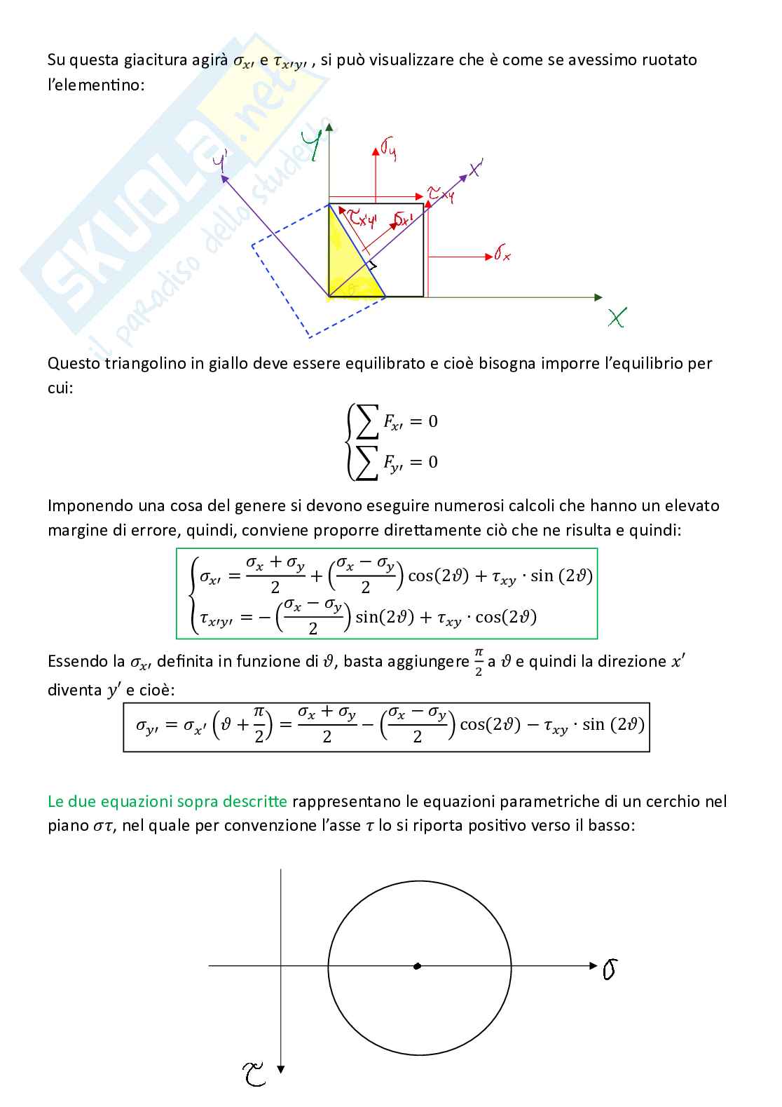 Tecnologie industriali, parte 3 - Criteri di resistenza dei materiali Pag. 6