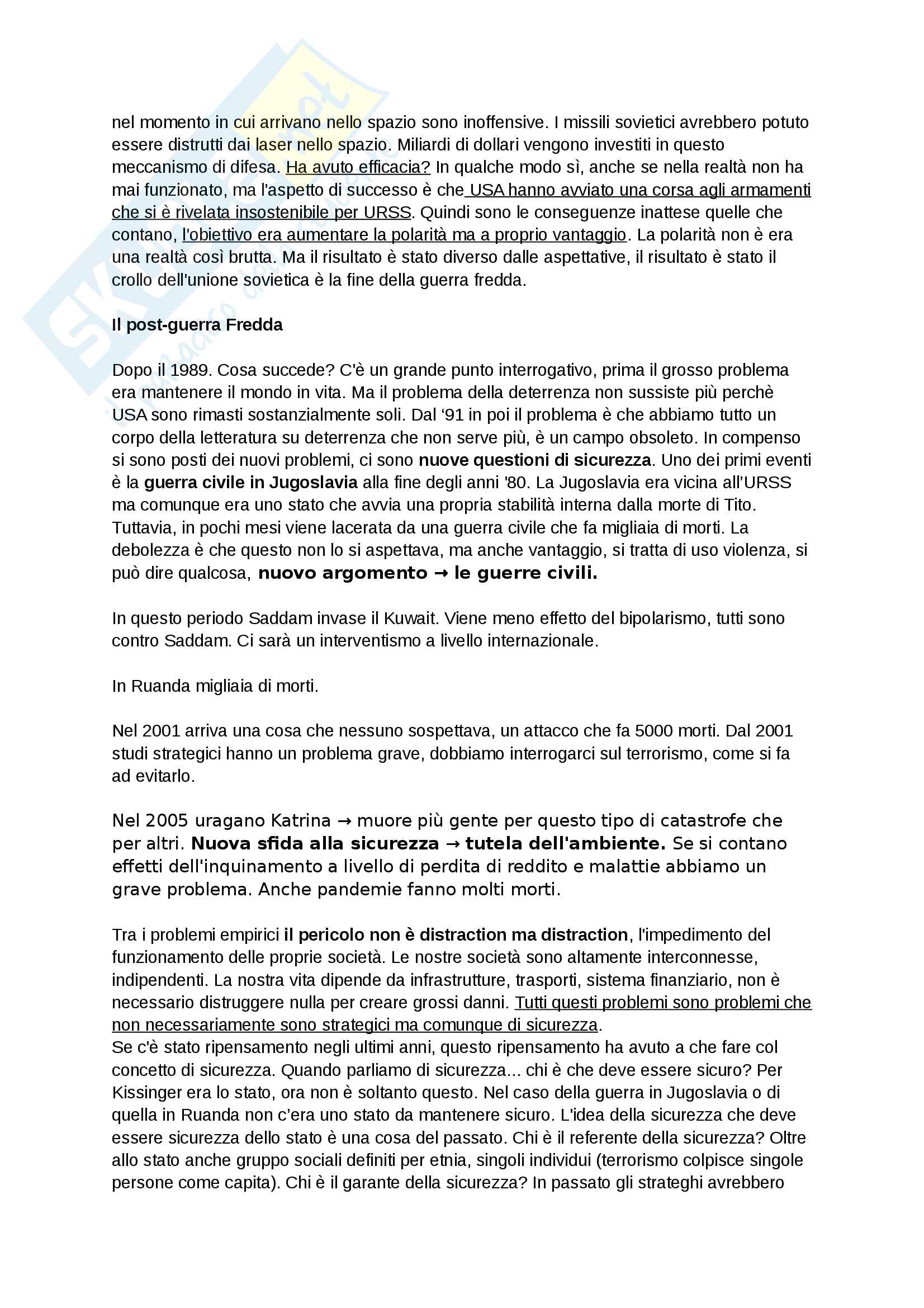 Appunti di studi Strategici Pag. 11