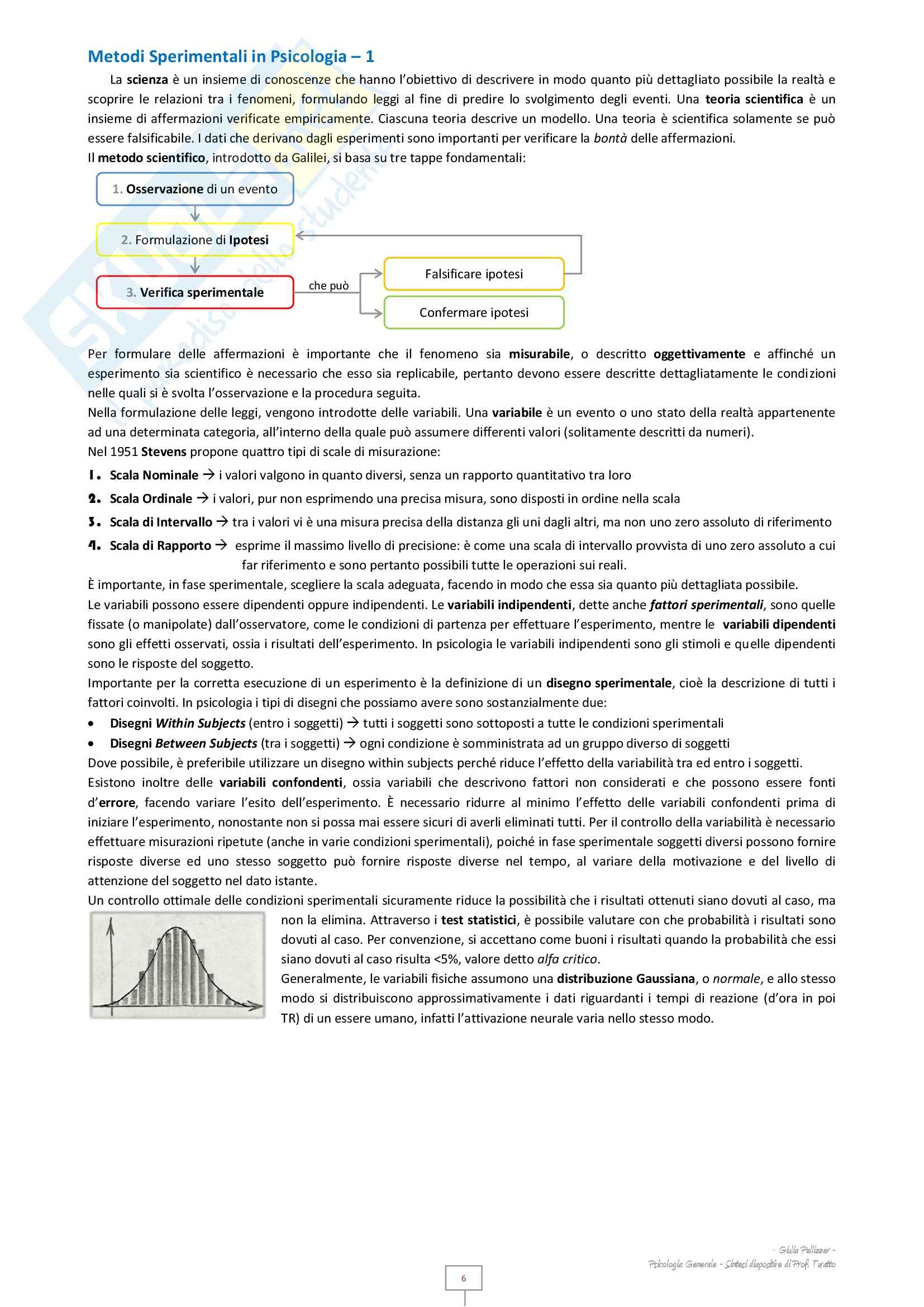 Psicologia generale - Appunti Pag. 6