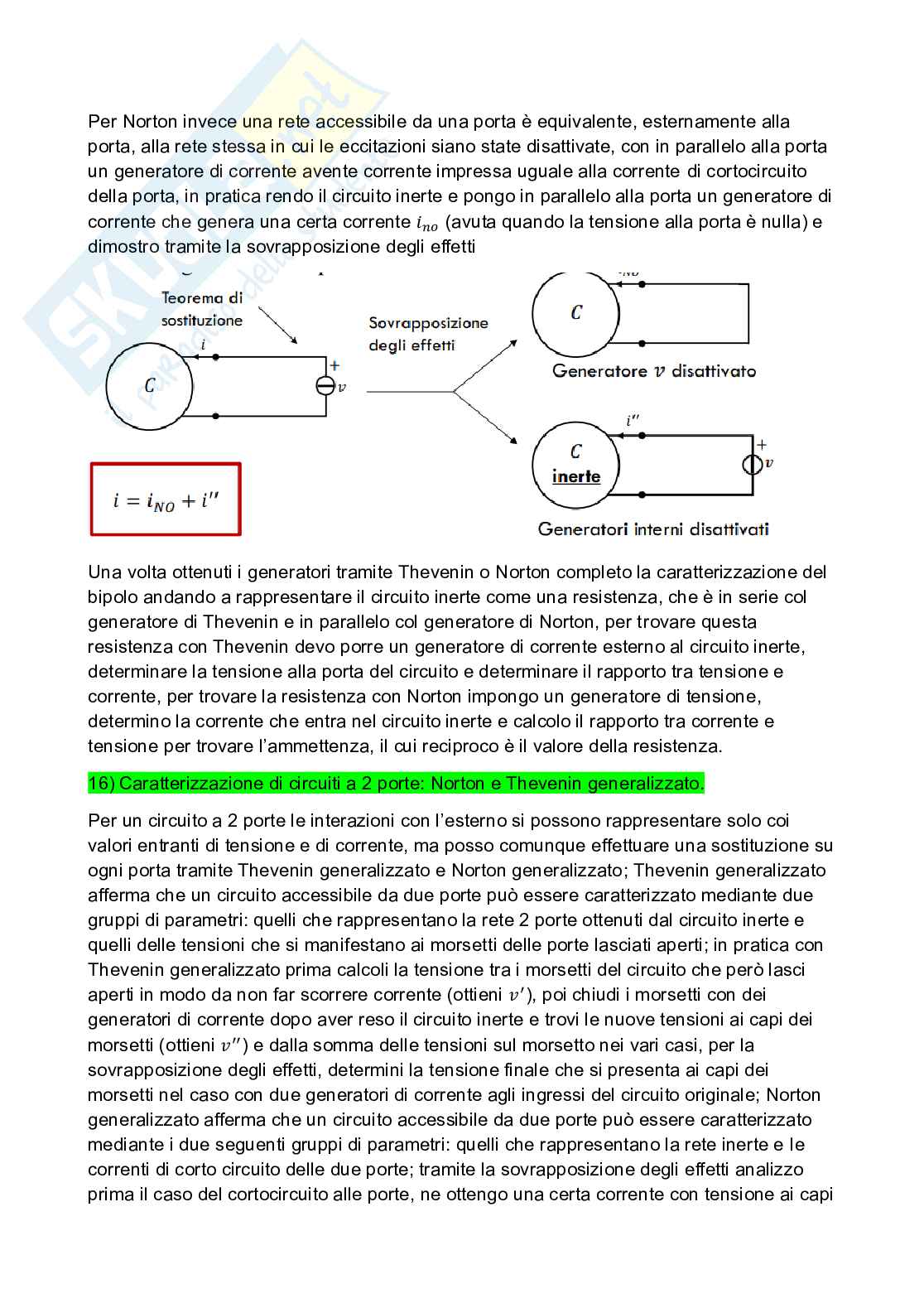 Formulario e risposte teoriche di Elettrotecnica Pag. 11