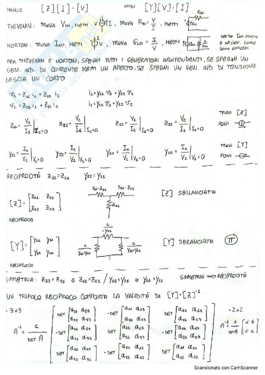 Formulario e risposte teoriche di Elettrotecnica Pag. 2