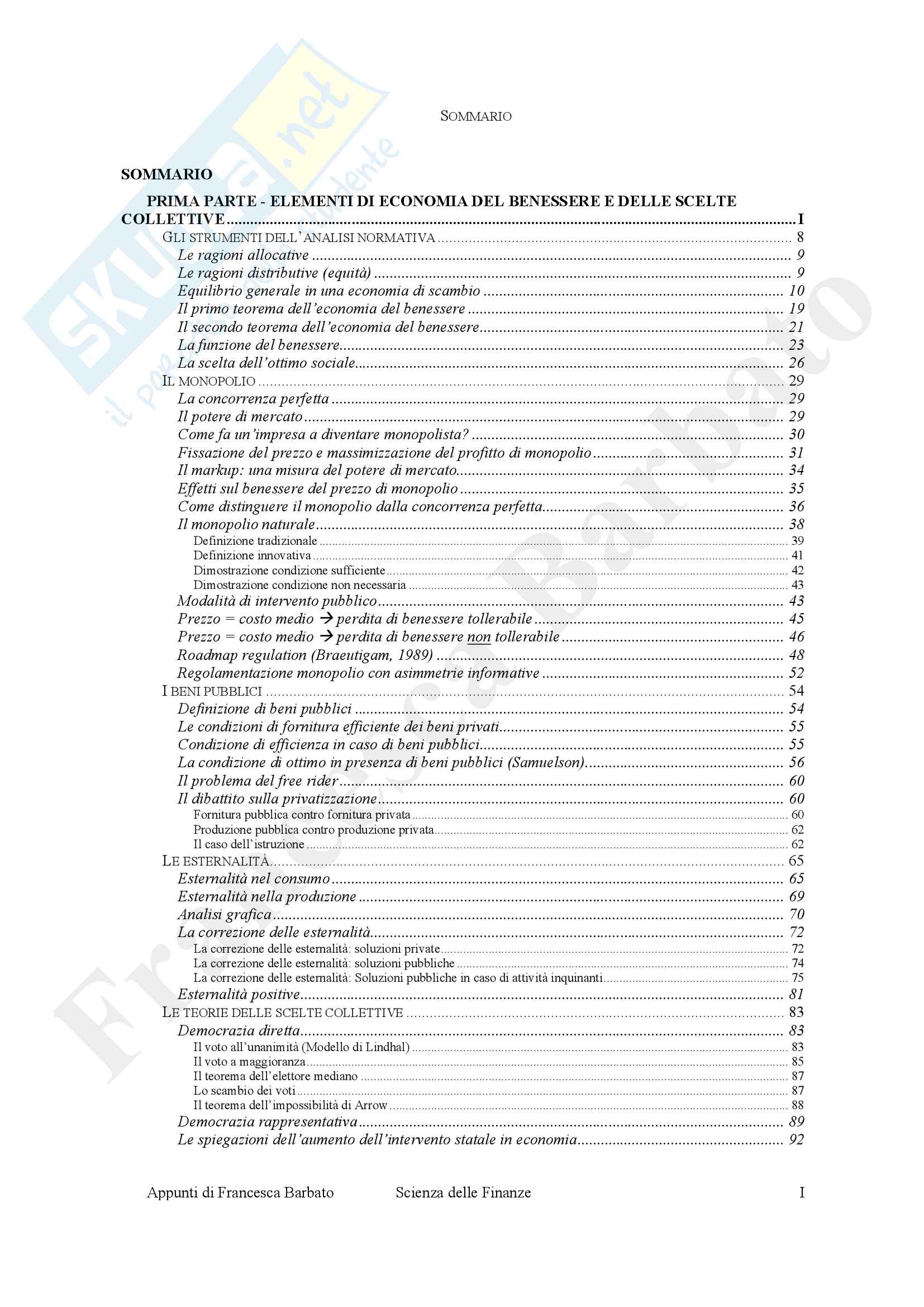Scienza delle finanze Pag. 2