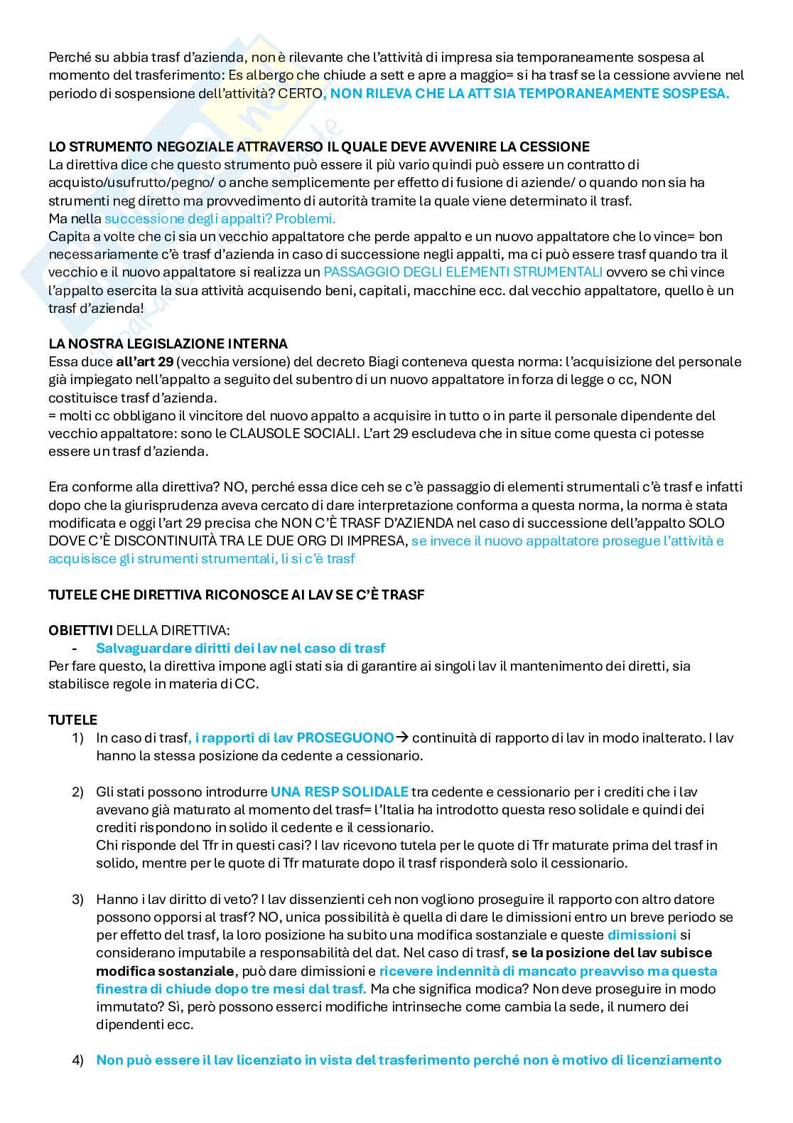 Appunti di Diritto del lavoro nell'Unione Europea Pag. 71