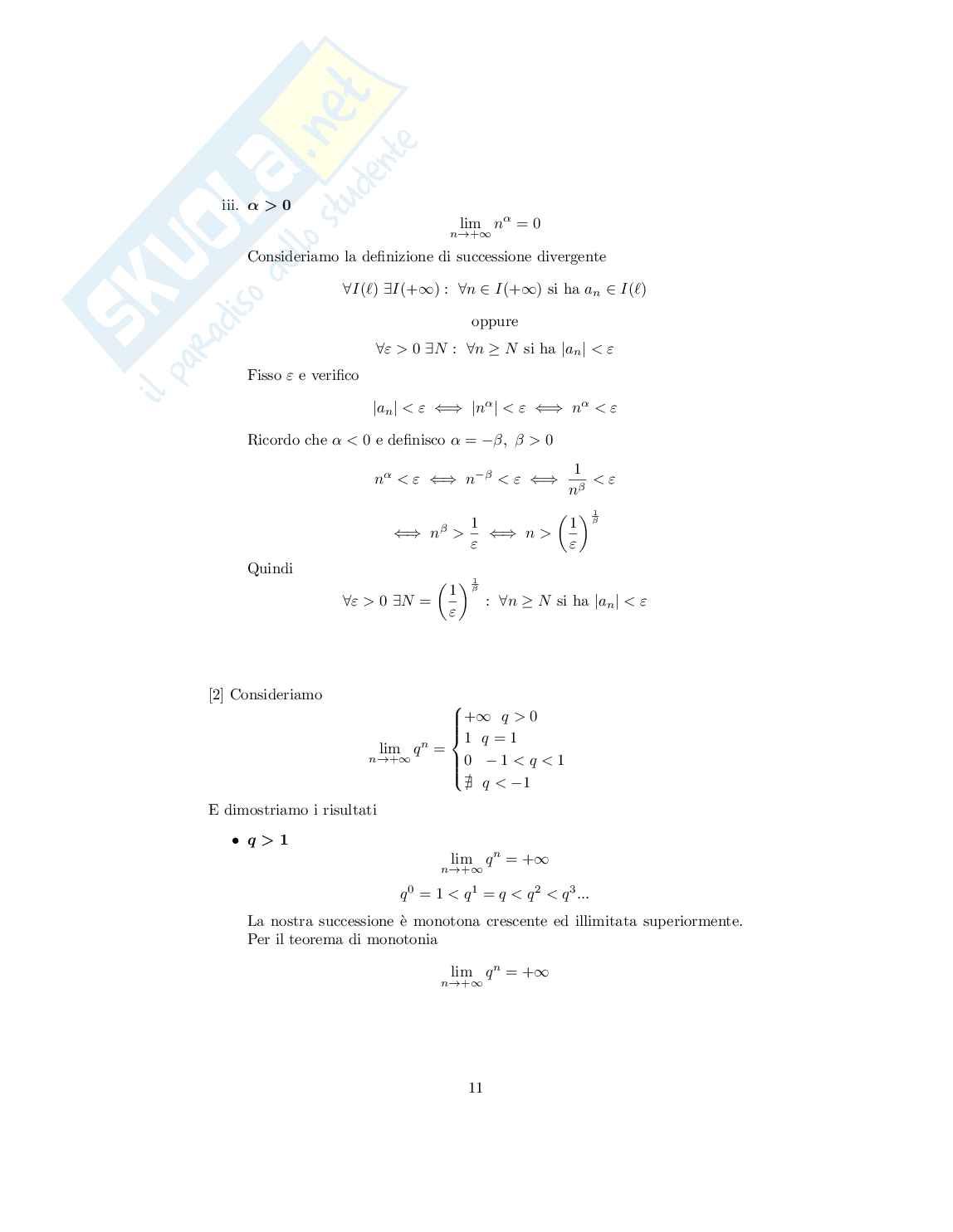 Analisi matematica I - Appunti completi del corso con teoremi e dimostrazioni Pag. 11