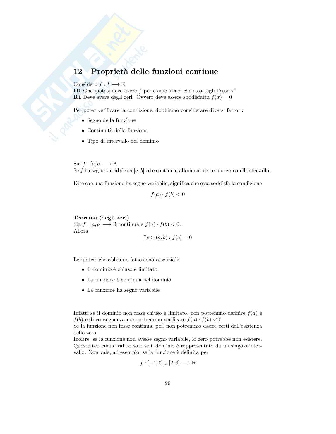 Analisi matematica I - Appunti completi del corso con teoremi e dimostrazioni Pag. 26